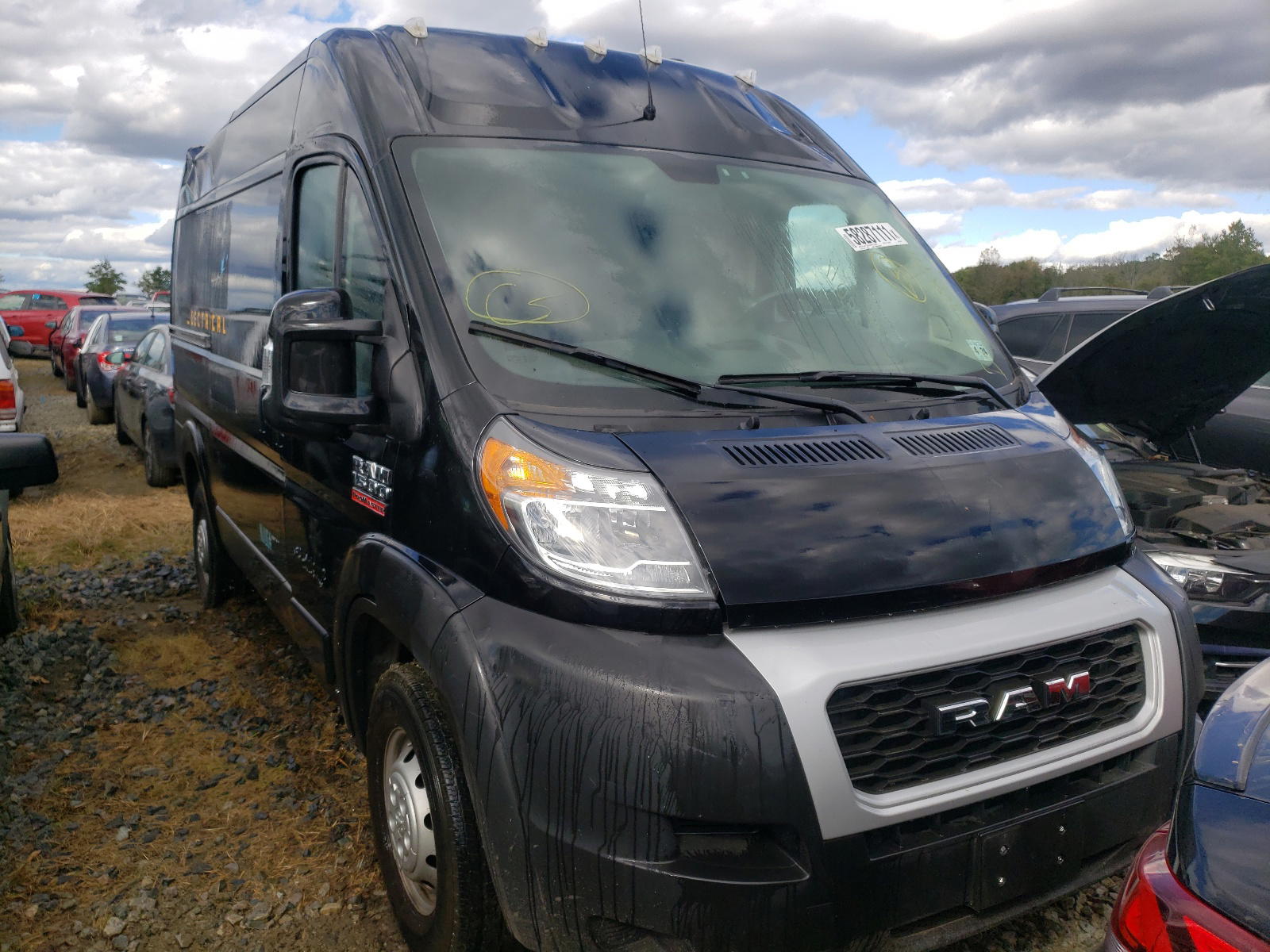 RAM PROMASTER 2019 with VIN 3C6TRVBG0KE520274 - Photo from auction