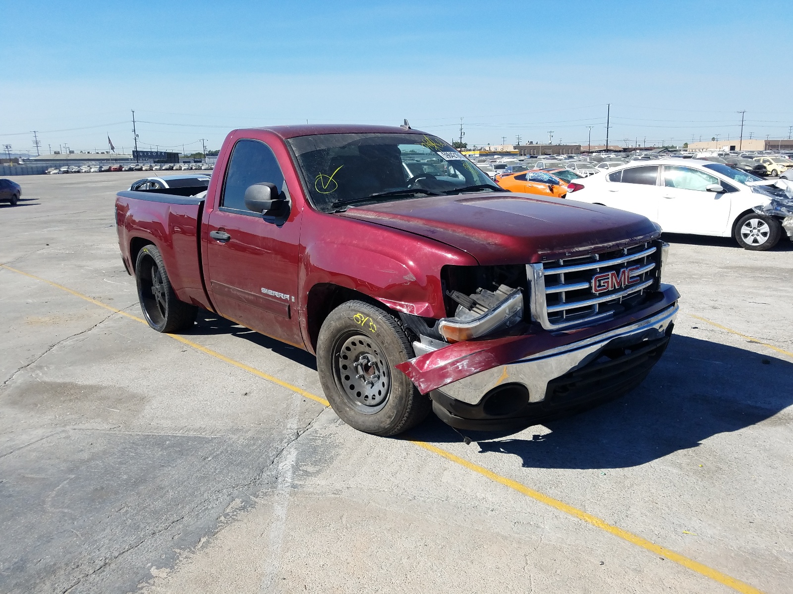 GMC SIERRA C15 2008 with VIN 1GTEC14J08Z112049 - Photo from auction