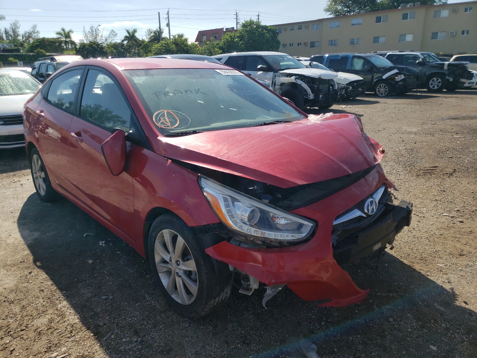 Photo 1 from auction – 2014 HYUNDAI ACCENT GLS with VIN KMHCU4AE8EU592777
