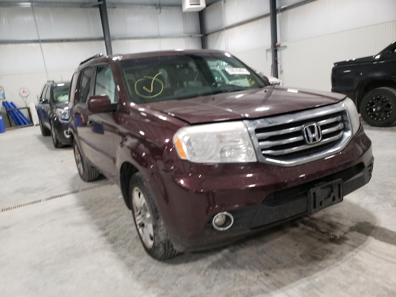HONDA PILOT EXL 2014 with VIN 5FNYF4H5XEB020936 - Photo from auction