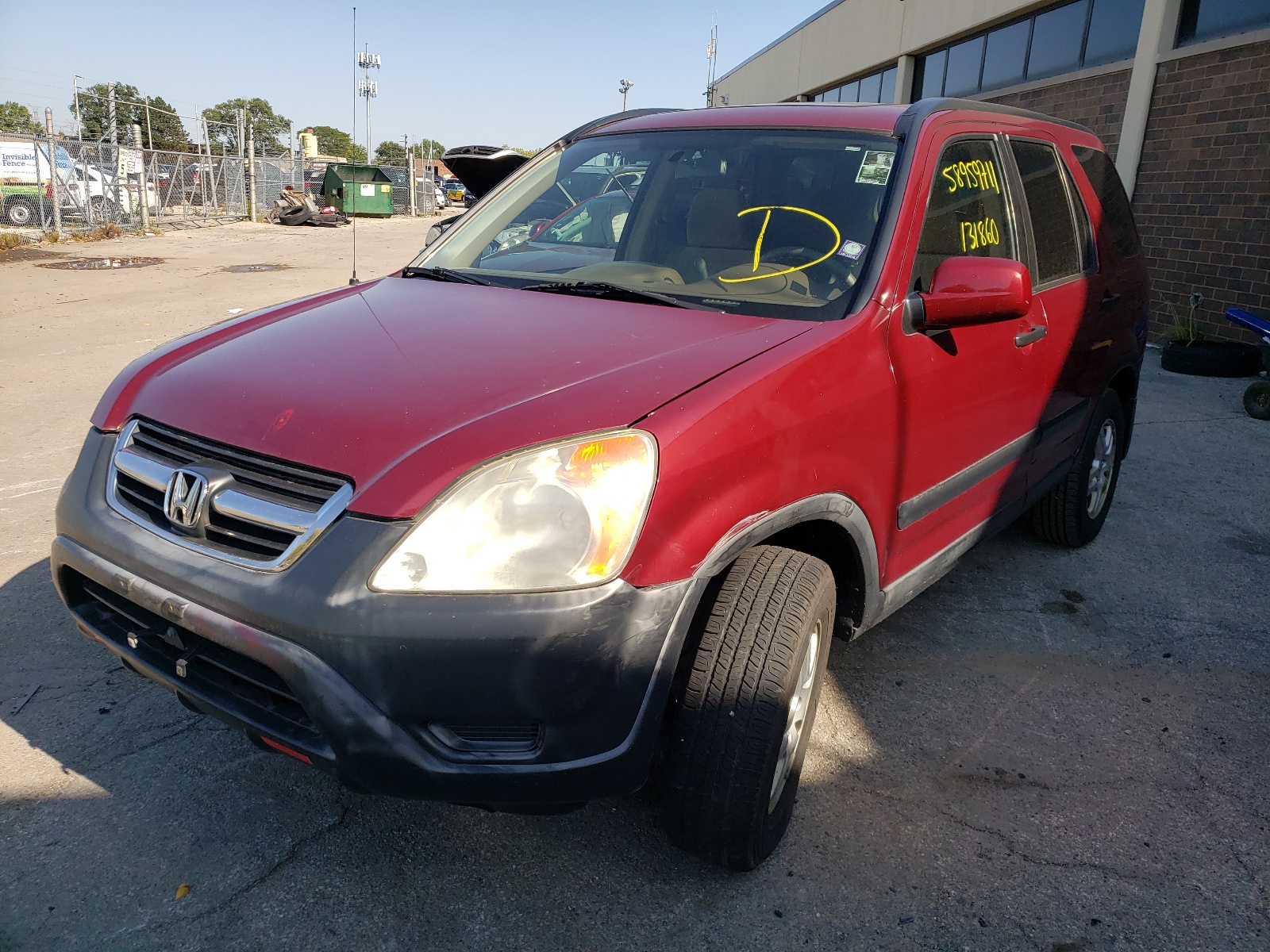 Photo 2 from auction – 2004 HONDA CR-V EX with VIN JHLRD78854C028902