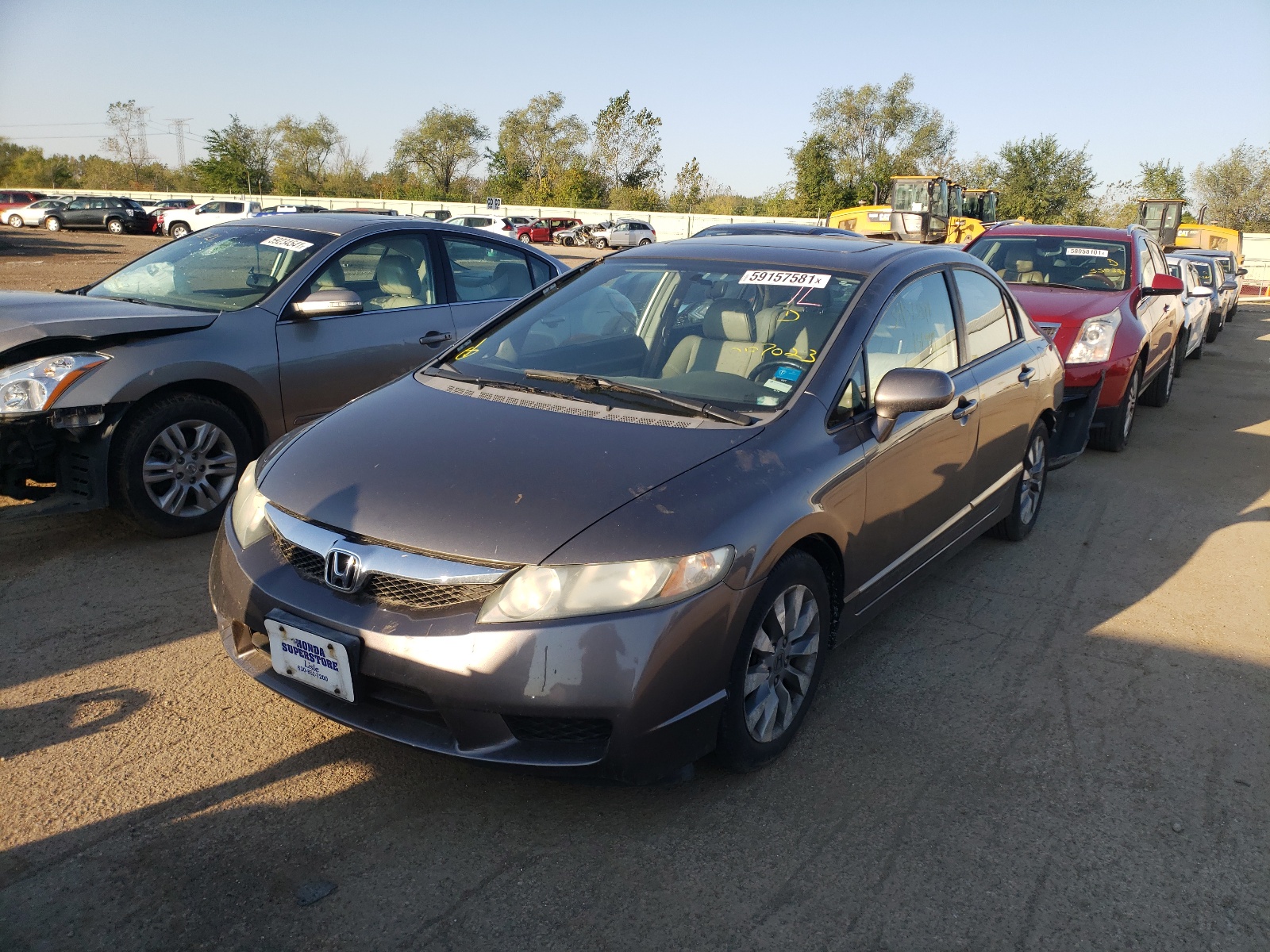 Photo 2 from auction – 2009 HONDA CIVIC EXL with VIN 19XFA16929E007023