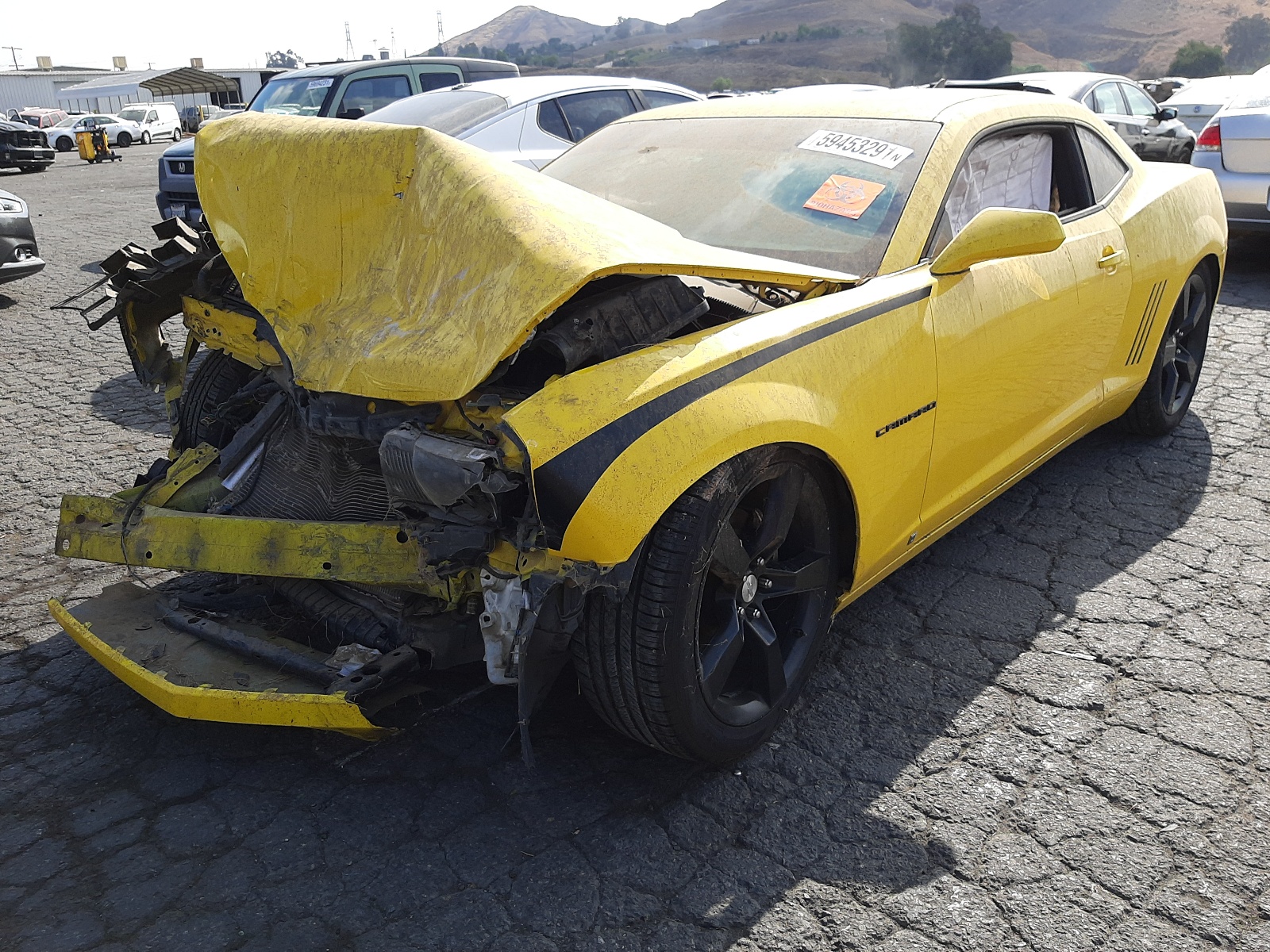 Photo 2 from auction – 2010 CHEVROLET CAMARO LT with VIN 2G1FG1EV7A9137517