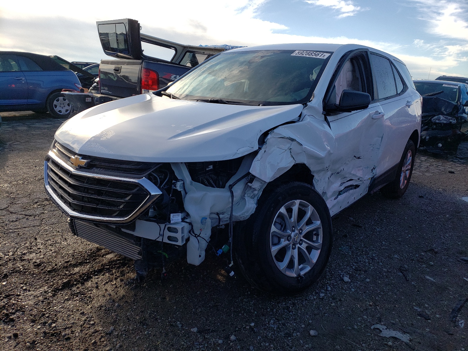 Photo 2 from auction – 2021 CHEVROLET EQUINOX LS with VIN 3GNAXHEV6MS176348