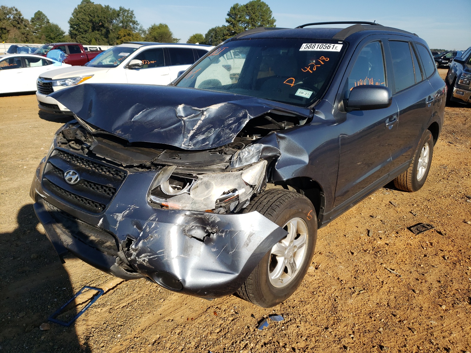 Photo 2 from auction – 2008 HYUNDAI SANTA FE G with VIN 5NMSG13DX8H224218