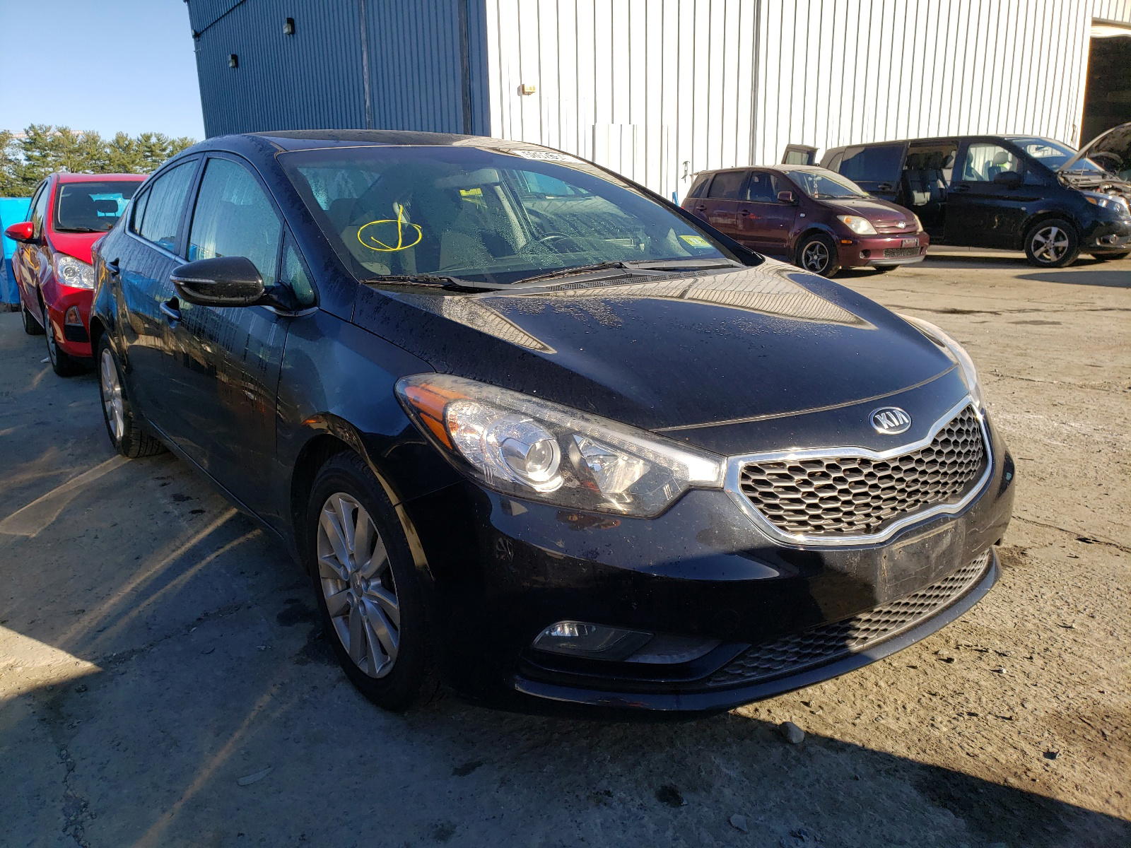 KIA FORTE EX 2015 with VIN KNAFX4A85F5339377 - Photo from auction