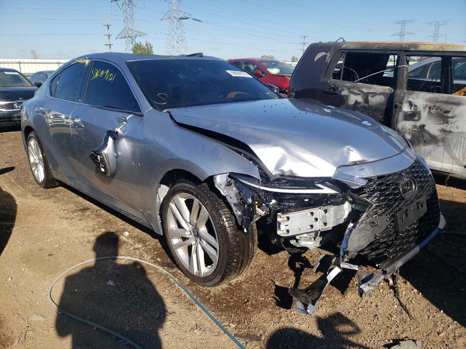 LEXUS IS 300 2021 with VIN JTHC81F20M5046214 - Photo from auction