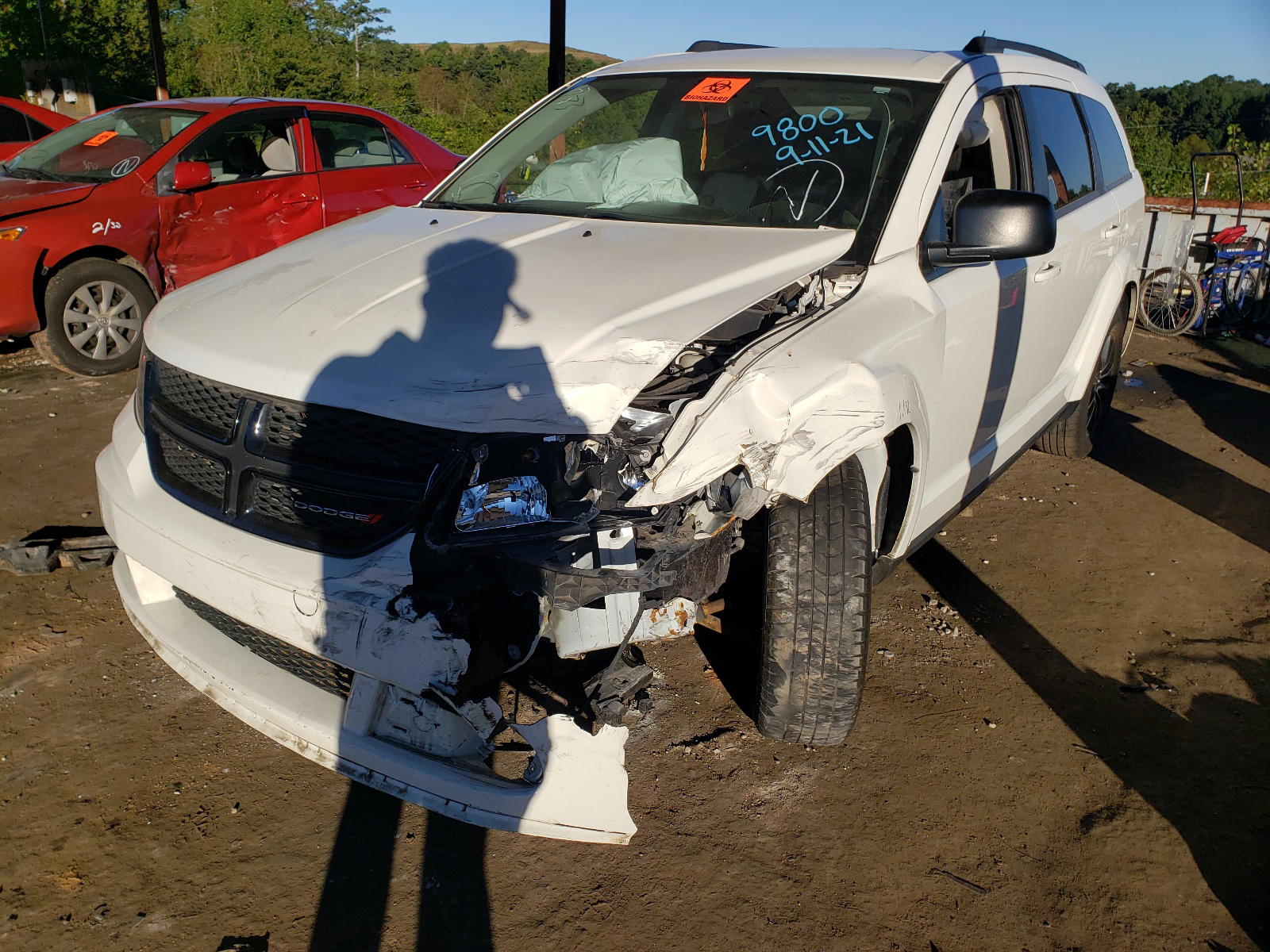 Photo 2 from auction – 2018 DODGE JOURNEY SE with VIN 3C4PDCAB7JT309800