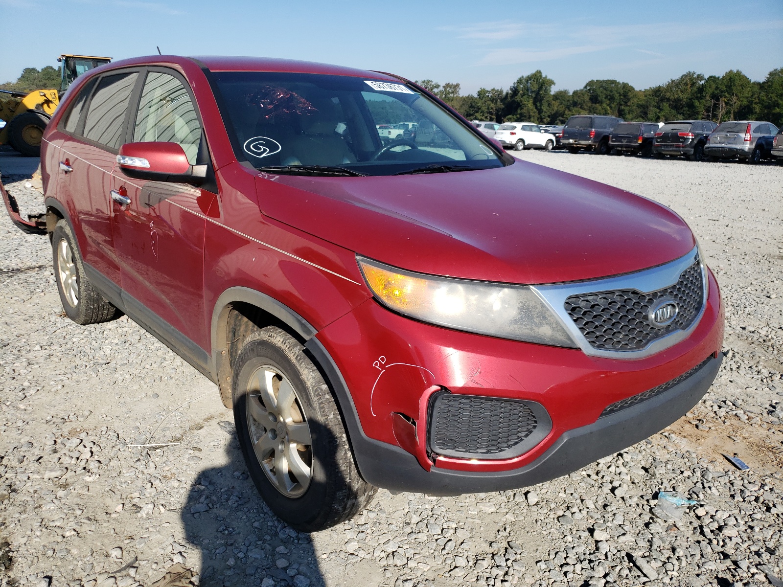 KIA SORENTO BA 2011 with VIN 5XYKT3A12BG022748 - Photo from auction