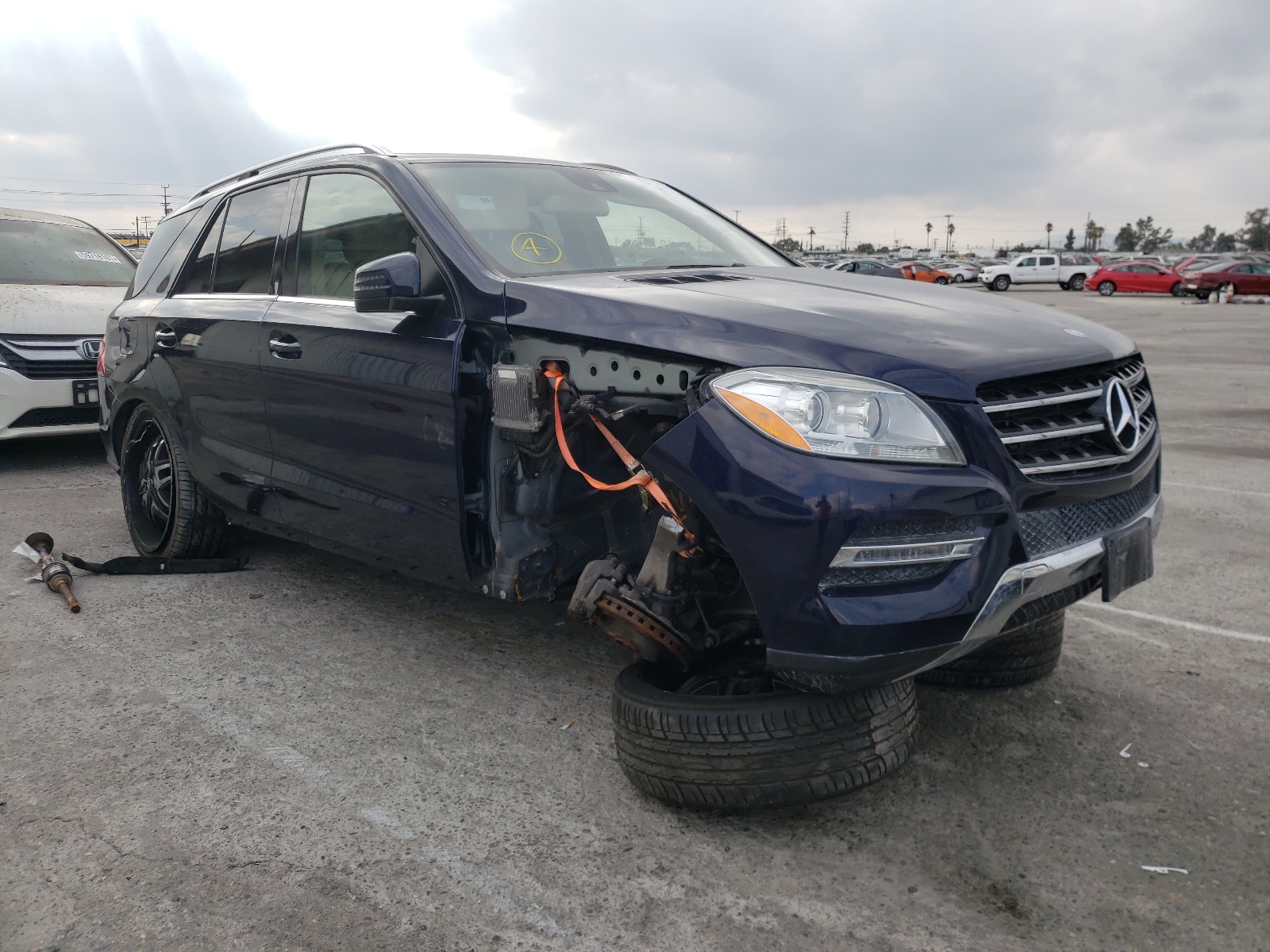 MERCEDES-BENZ ML 350 BLU 2014 with VIN 4JGDA2EB2EA356032 - Photo from auction