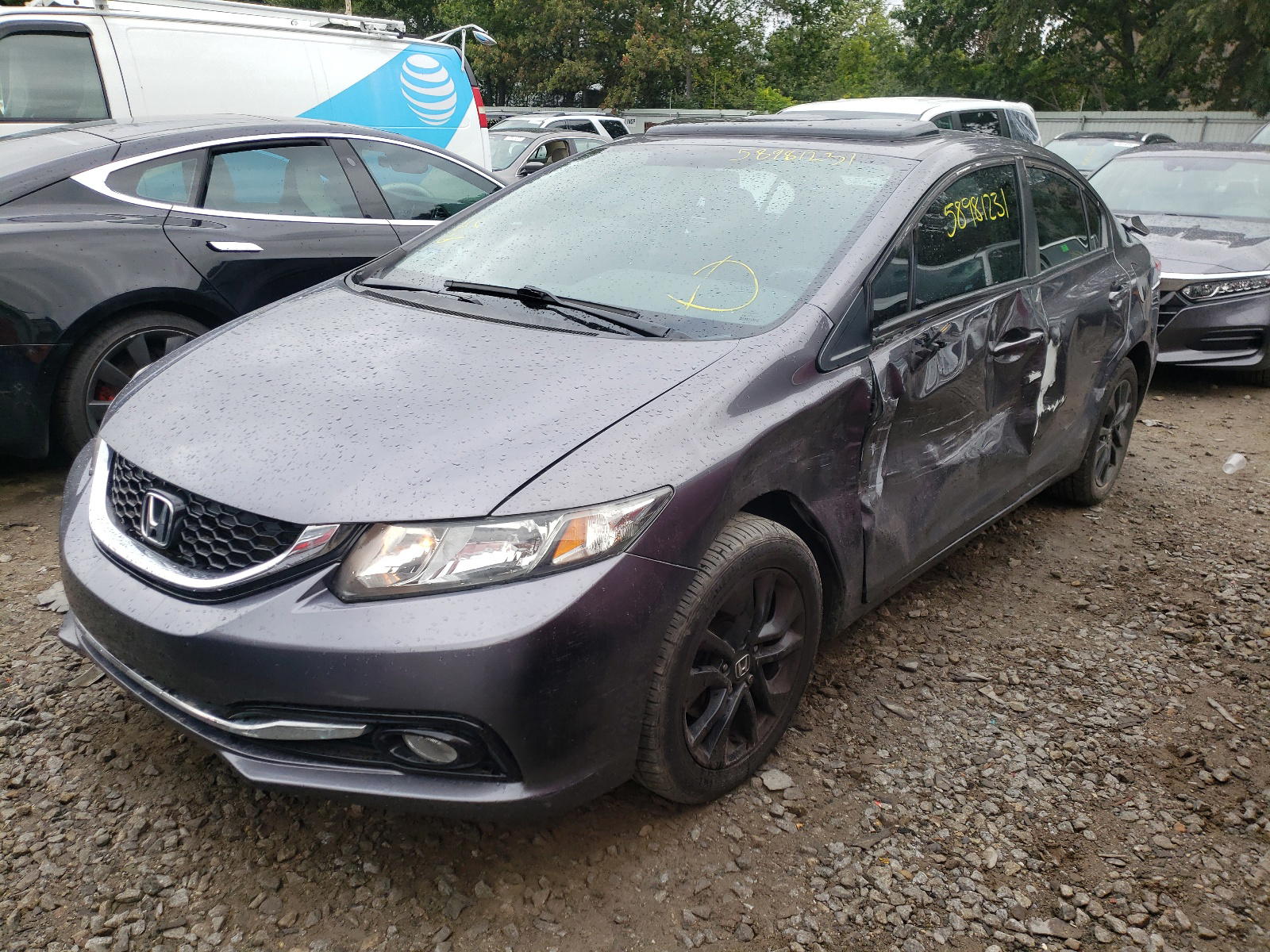 Photo 2 from auction – 2014 HONDA CIVIC EX with VIN 19XFB2F80EE262628