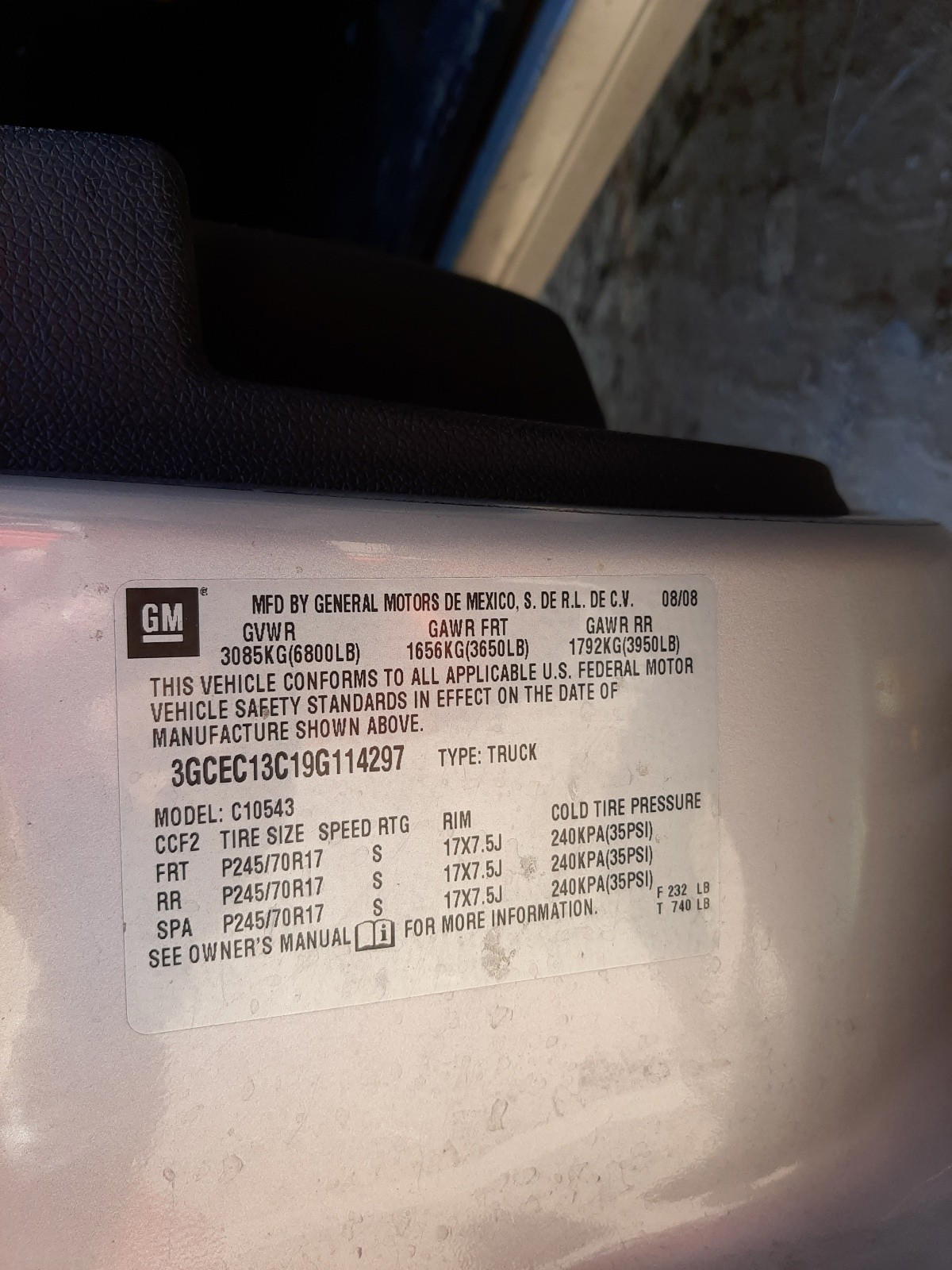 Photo 10 from auction – 2009 CHEVROLET SILVERADO with VIN 3GCEC13C19G114297