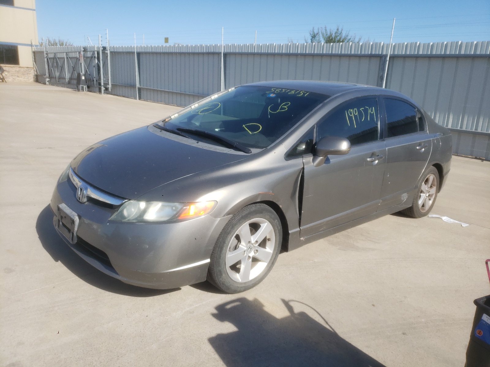 Photo 2 from auction – 2007 HONDA CIVIC EX with VIN 1HGFA16877L099792