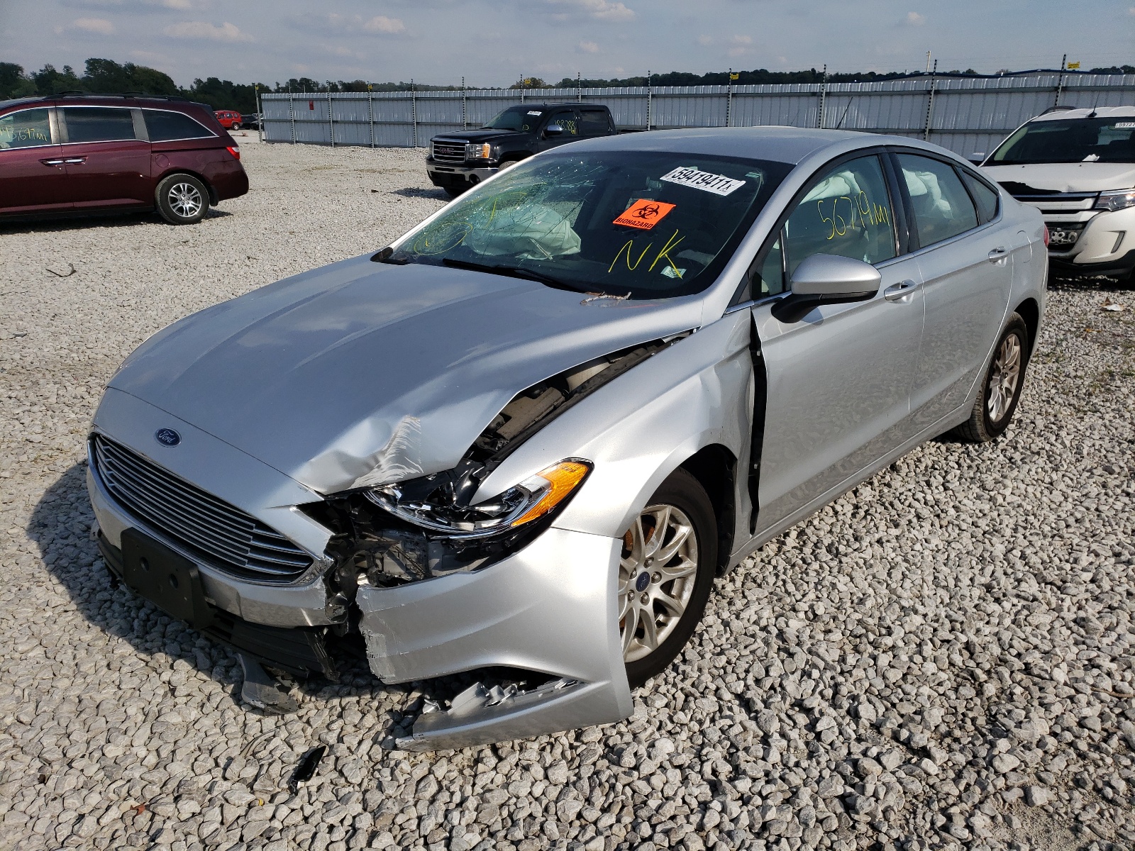 Photo 2 from auction – 2017 FORD FUSION S with VIN 3FA6P0G72HR186909