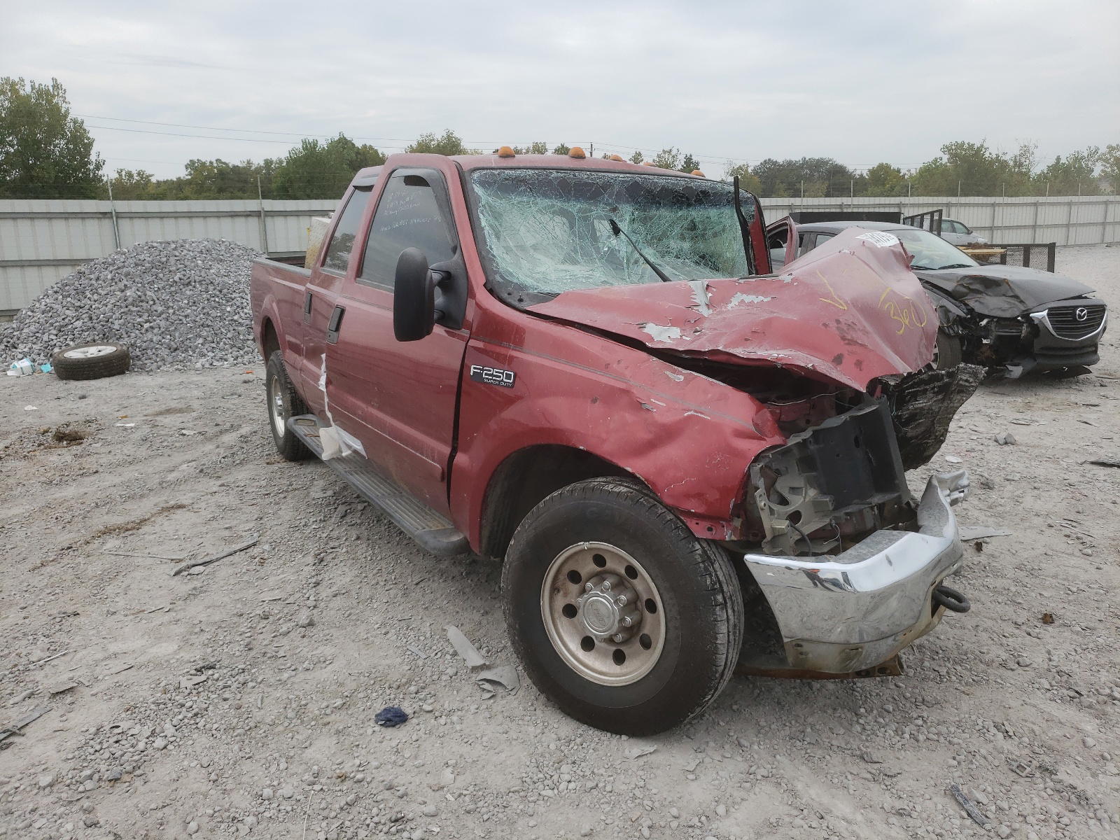 FORD F250 SUPER 2002 with VIN 1FTNW20L12EA46338 - Photo from auction
