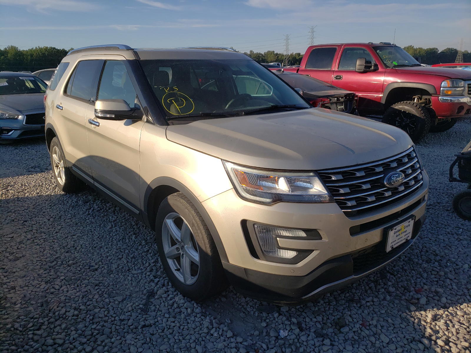 FORD EXPLORER L 2017 with VIN 1FM5K7F87HGD35552 - Photo from auction