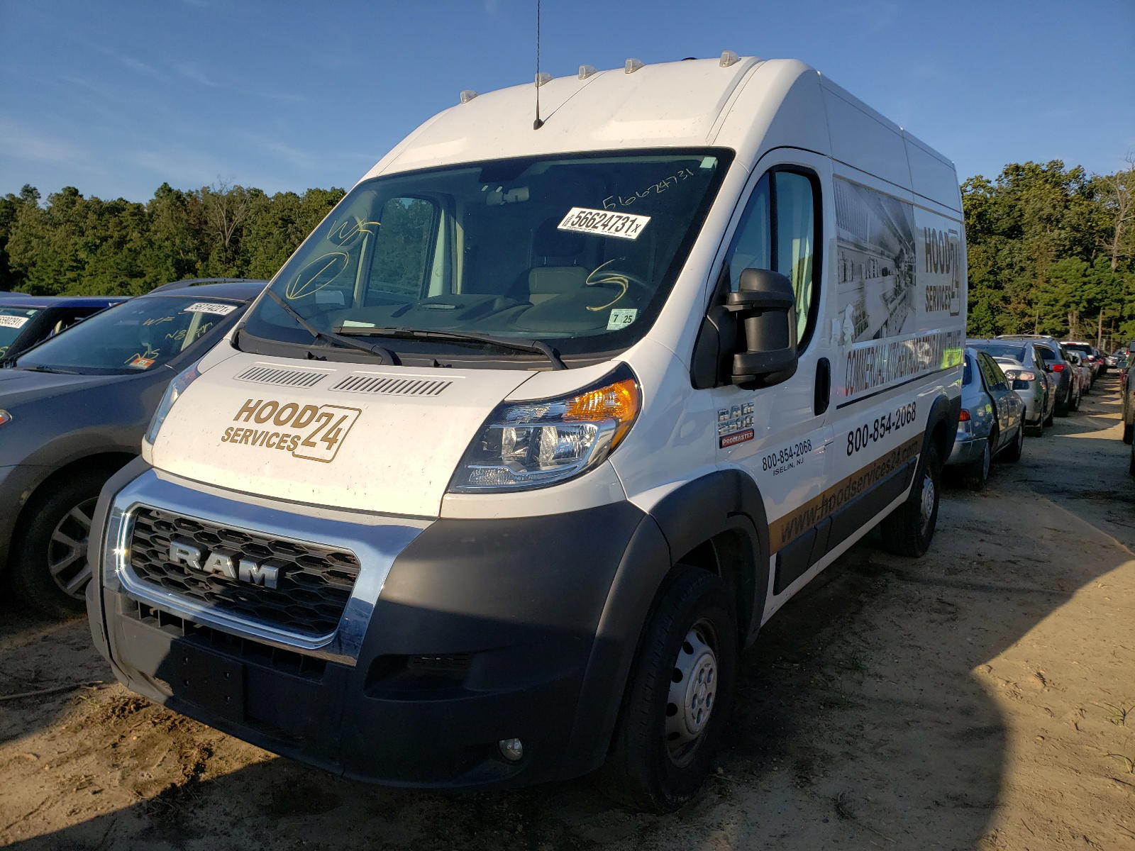 Photo 2 from auction – 2019 RAM PROMASTER with VIN 3C6TRVCG8KE563694