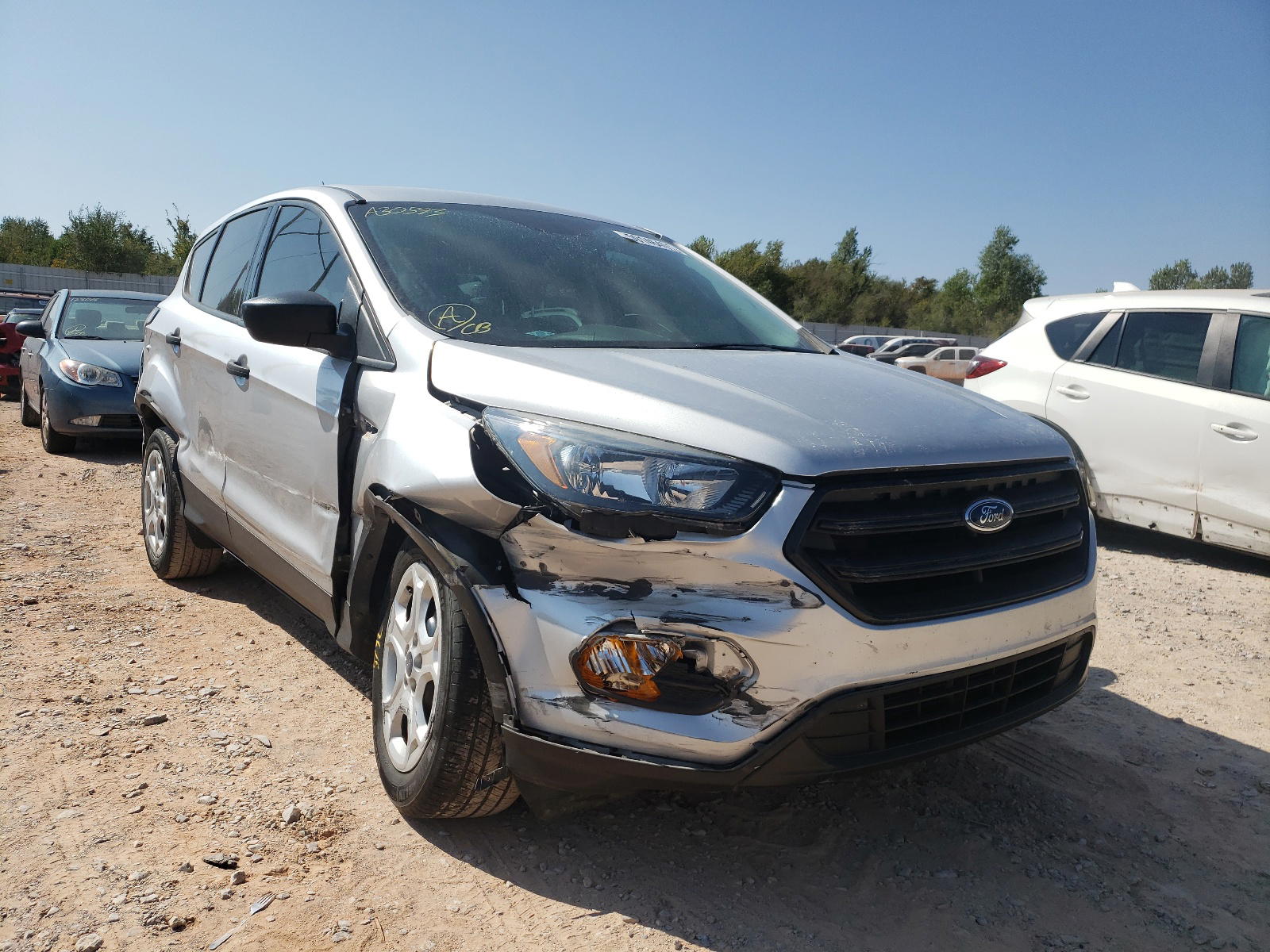 FORD ESCAPE S 2018 with VIN 1FMCU0F79JUA30593 - Photo from auction