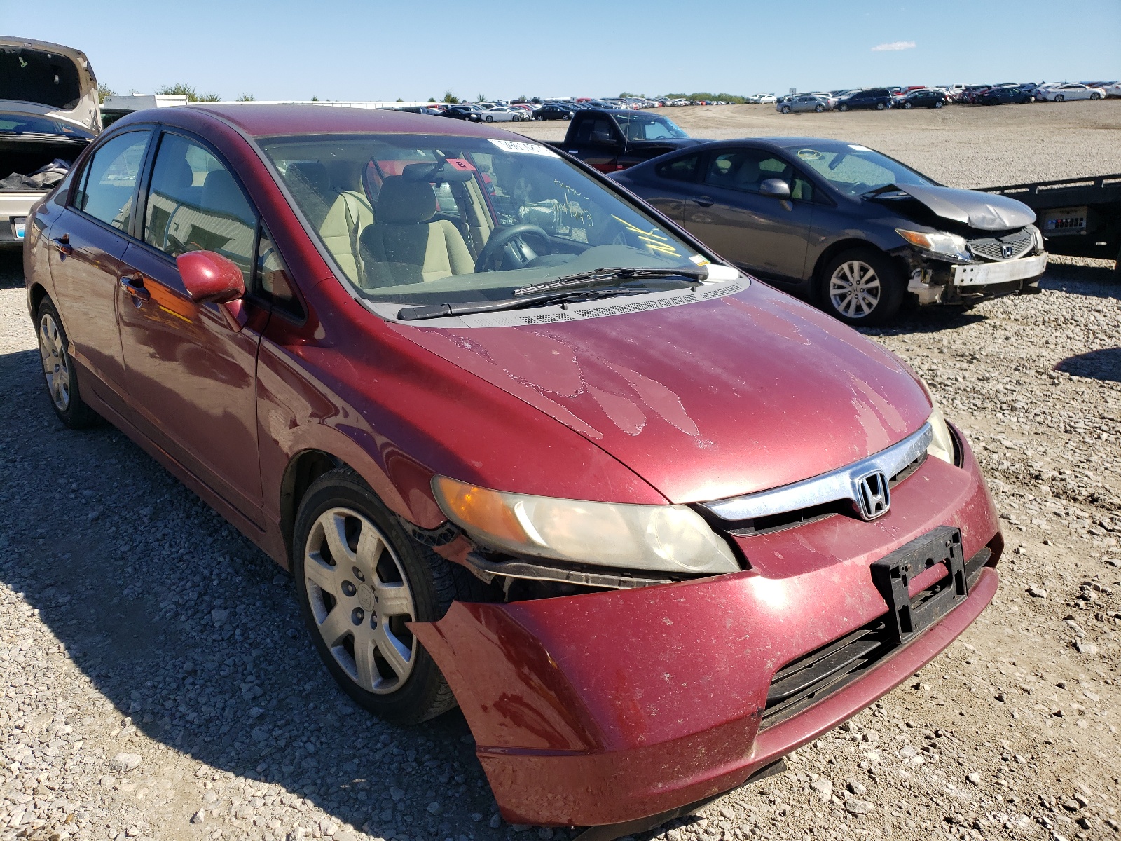 Photo 1 from auction – 2008 HONDA CIVIC LX with VIN 2HGFA16538H529645