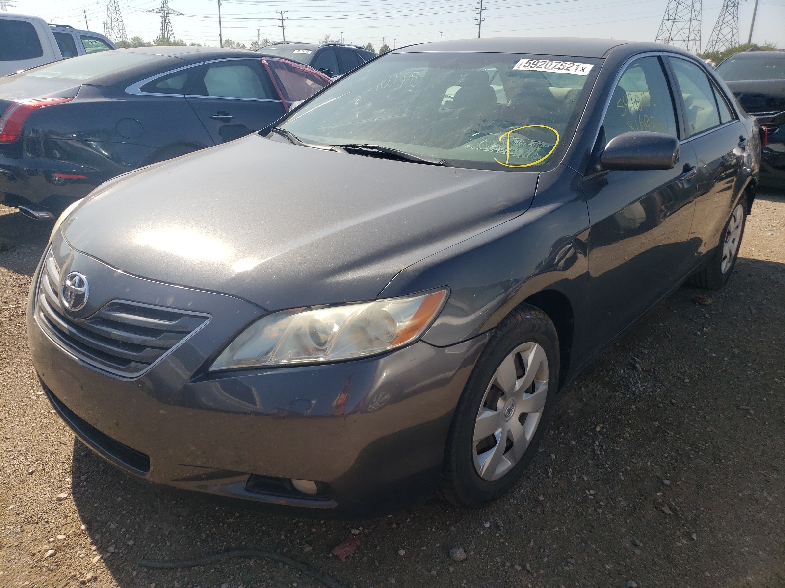 Photo 2 from auction – 2007 TOYOTA CAMRY CE with VIN 4T1BE46K87U070547