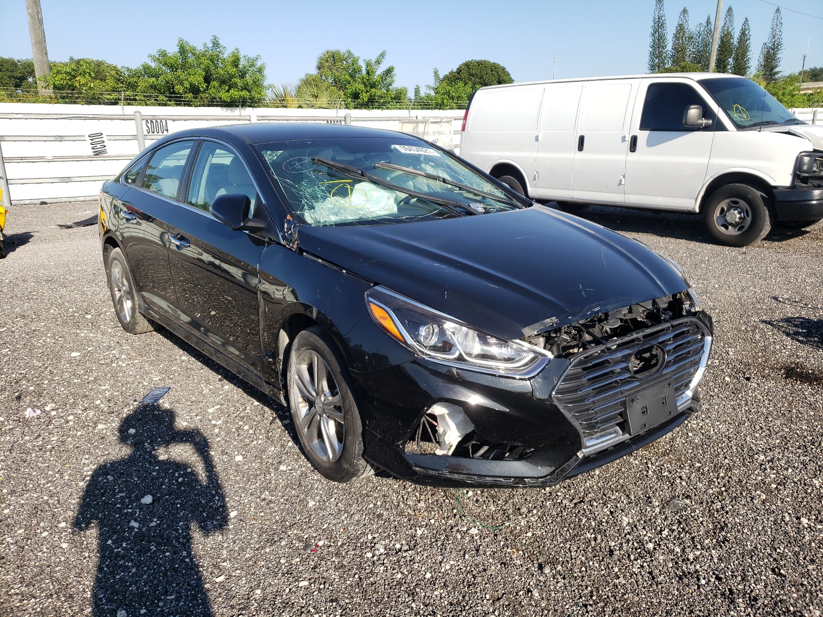 HYUNDAI SONATA LIM 2019 with VIN 5NPE34AF1KH785156 - Photo from auction