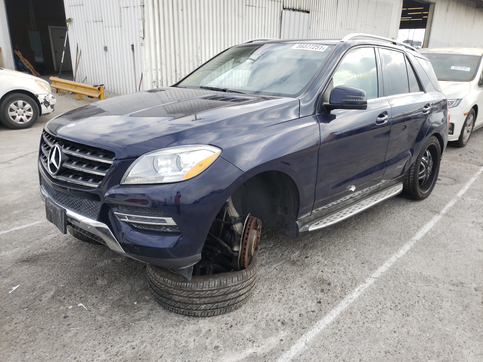 Photo 2 from auction – 2014 MERCEDES-BENZ ML 350 BLU with VIN 4JGDA2EB2EA356032