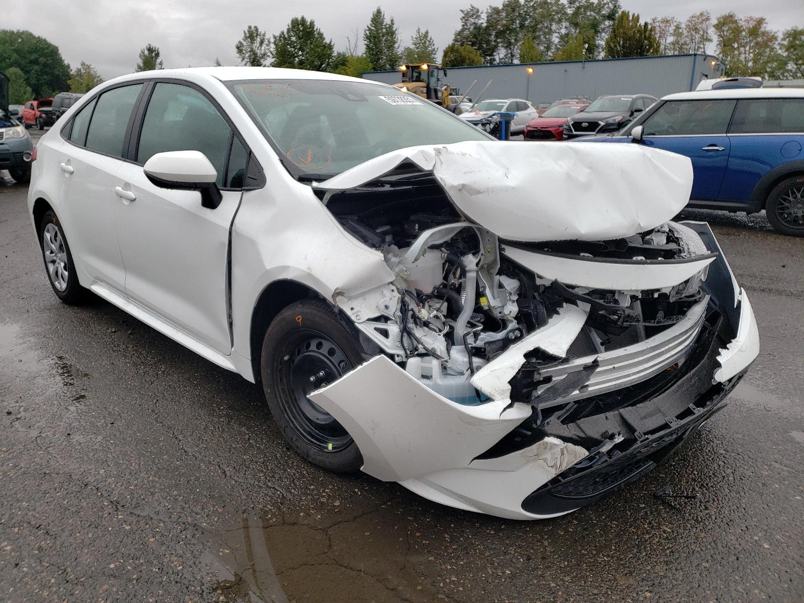 TOYOTA COROLLA LE 2021 with VIN 5YFEPMAE7MP212926 - Photo from auction