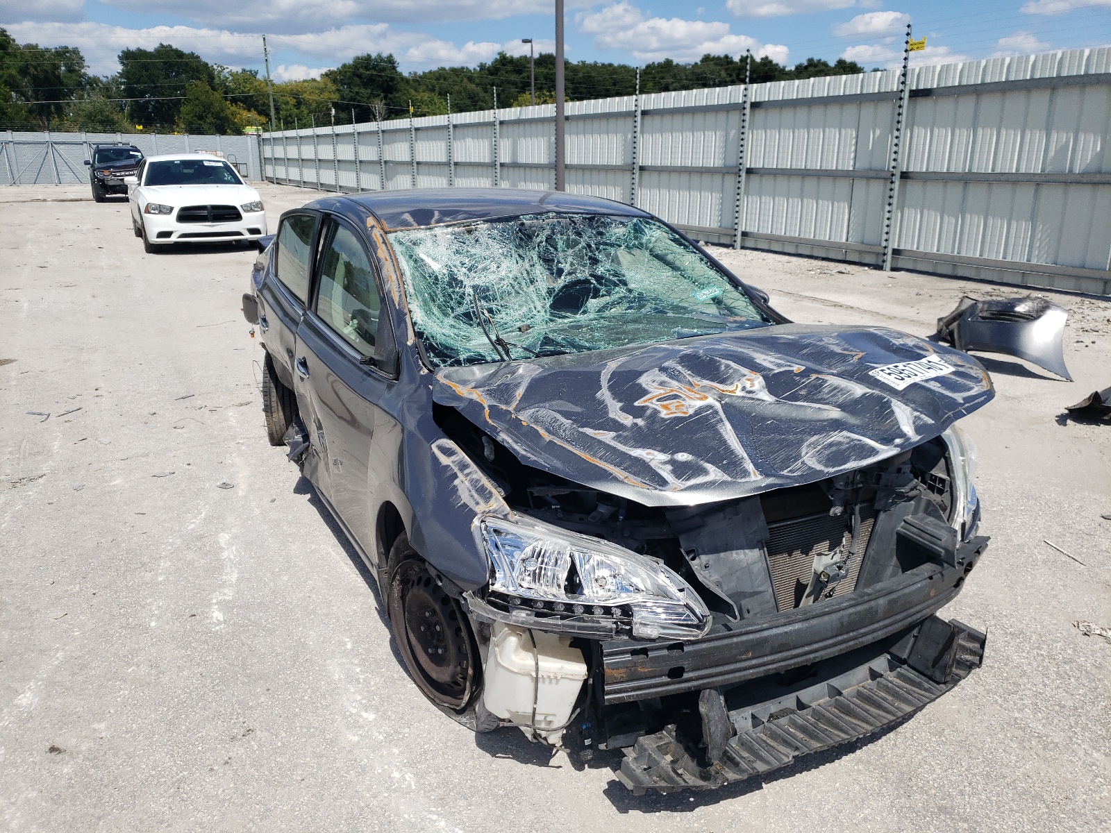 NISSAN SENTRA S 2015 with VIN 3N1AB7AP9FL650303 - Photo from auction