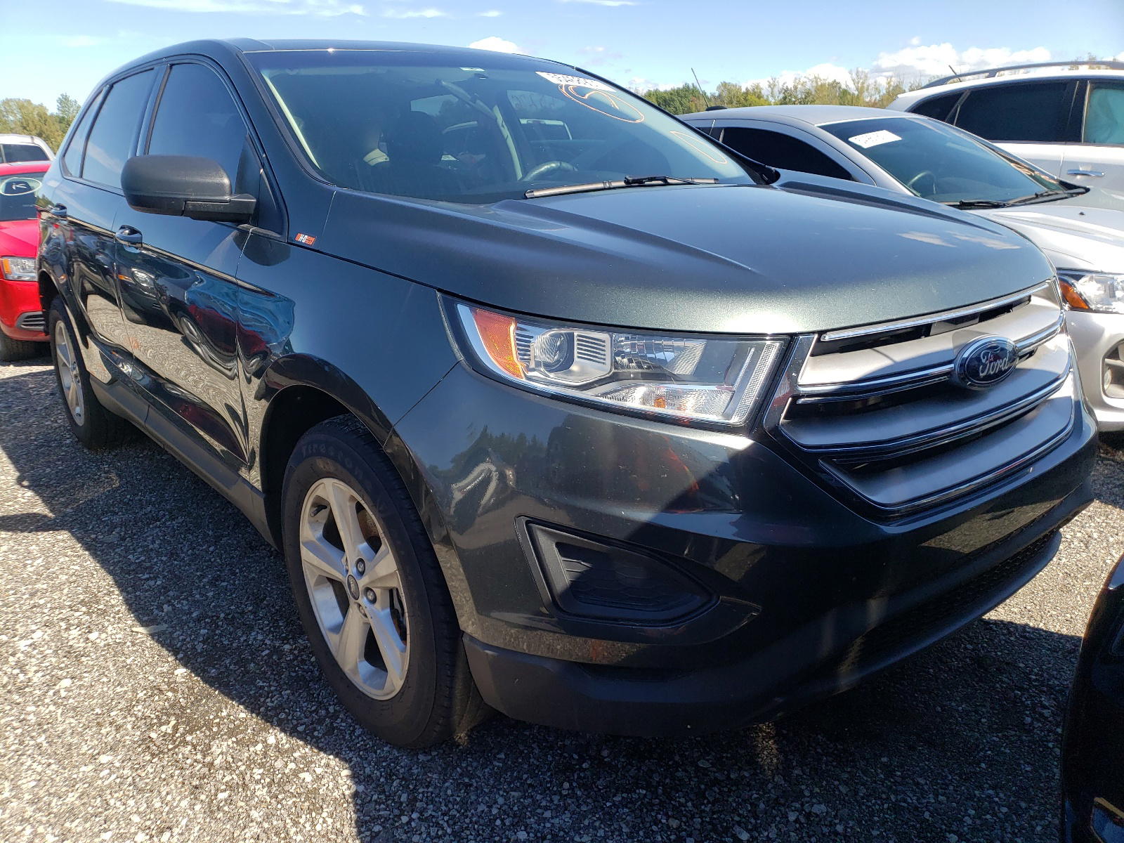 FORD EDGE SE 2015 with VIN 2FMTK3G99FBC32452 - Photo from auction