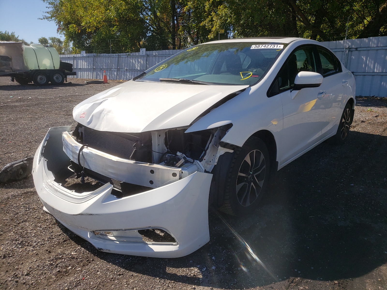 Photo 15 from auction – 2015 HONDA CIVIC LX with VIN 2HGFB2F52FH028438