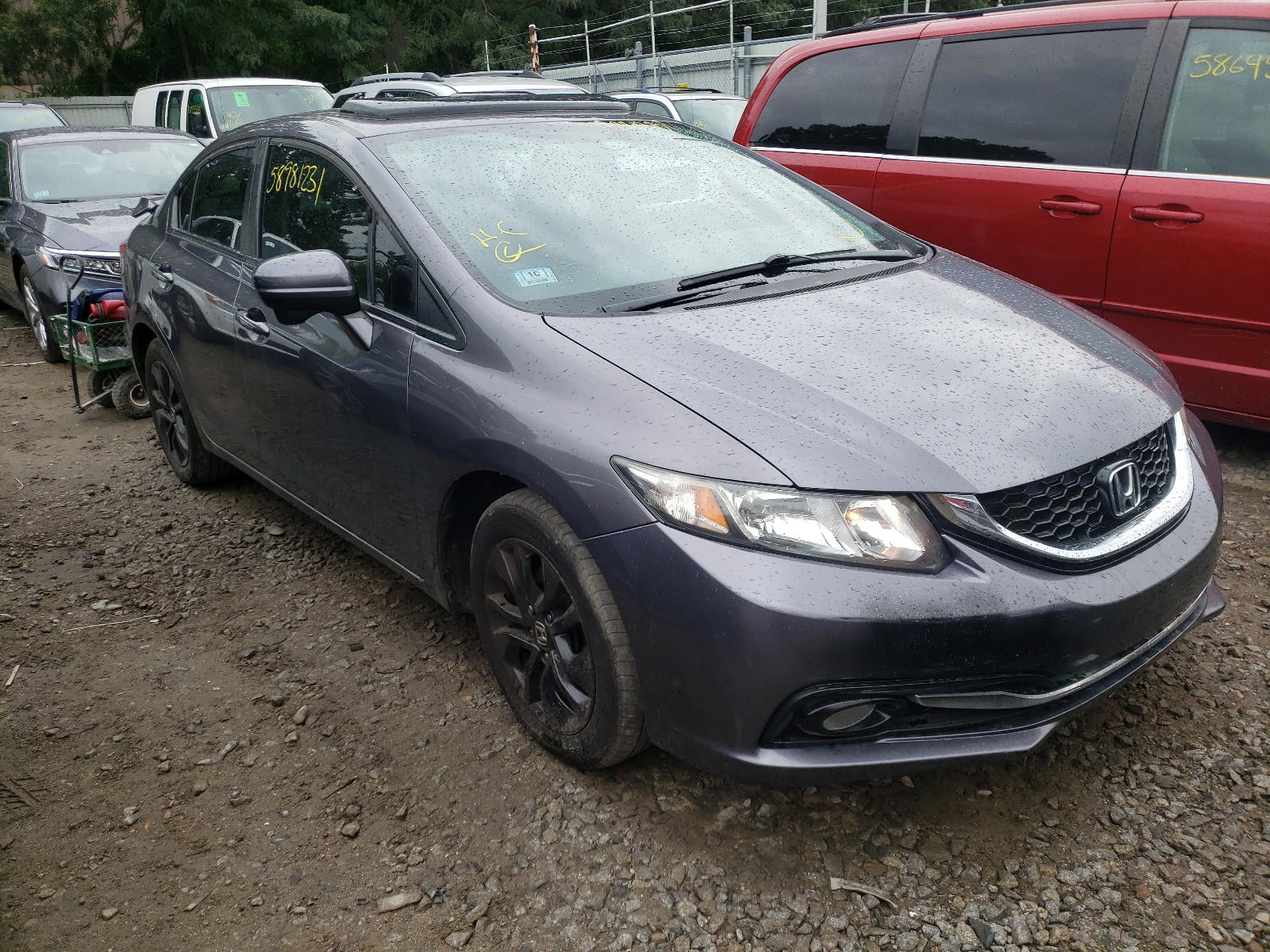 HONDA CIVIC EX 2014 with VIN 19XFB2F80EE262628 - Photo from auction