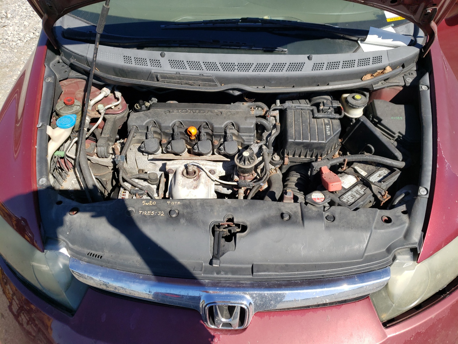 Photo 7 from auction – 2008 HONDA CIVIC LX with VIN 2HGFA16538H529645