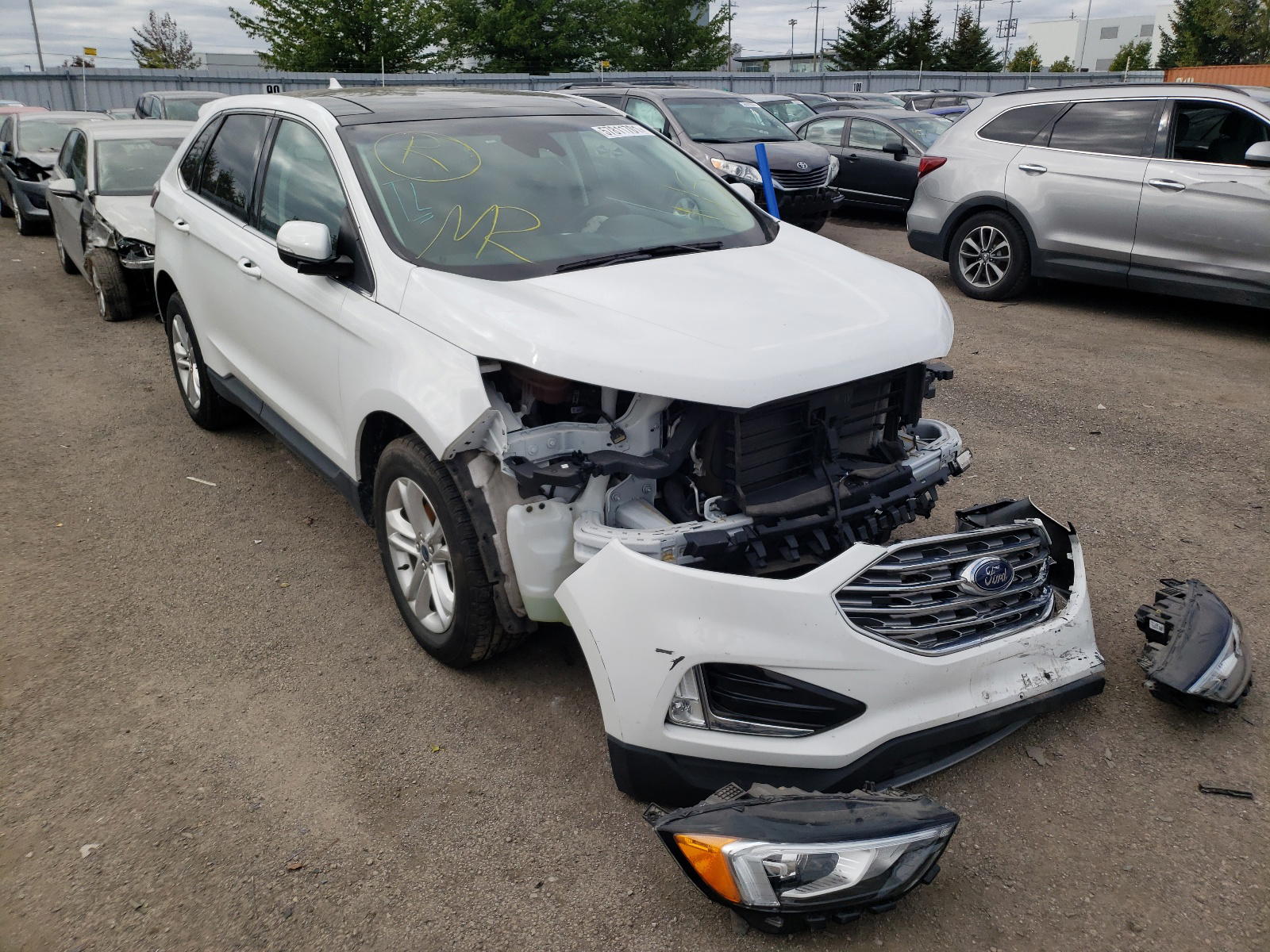 FORD EDGE SEL 2019 with VIN 2FMPK3J94KBC07480 - Photo from auction
