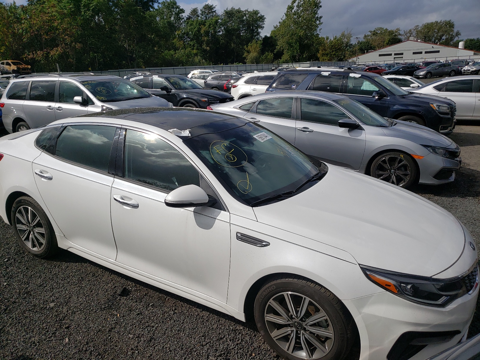 KIA OPTIMA EX 2020 with VIN 5XXGU4L19LG394440 - Photo from auction