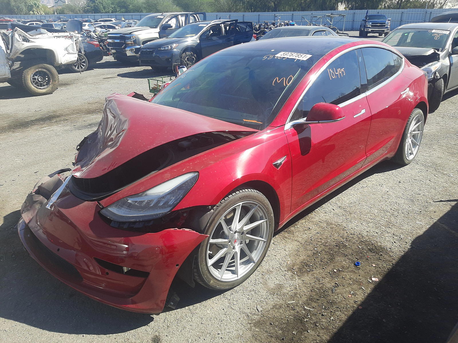 Photo 2 from auction – 2018 TESLA MODEL 3 with VIN 5YJ3E1EA7JF014521