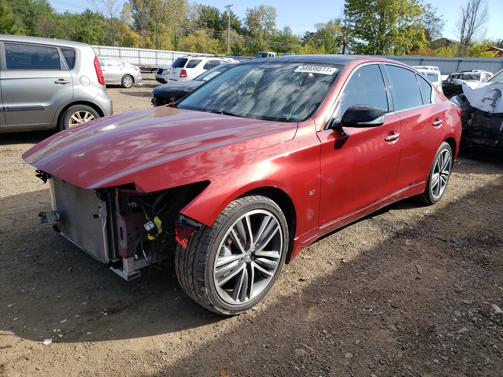 Photo 2 from auction – 2015 INFINITI Q50 BASE with VIN JN1BV7AR5FM403511