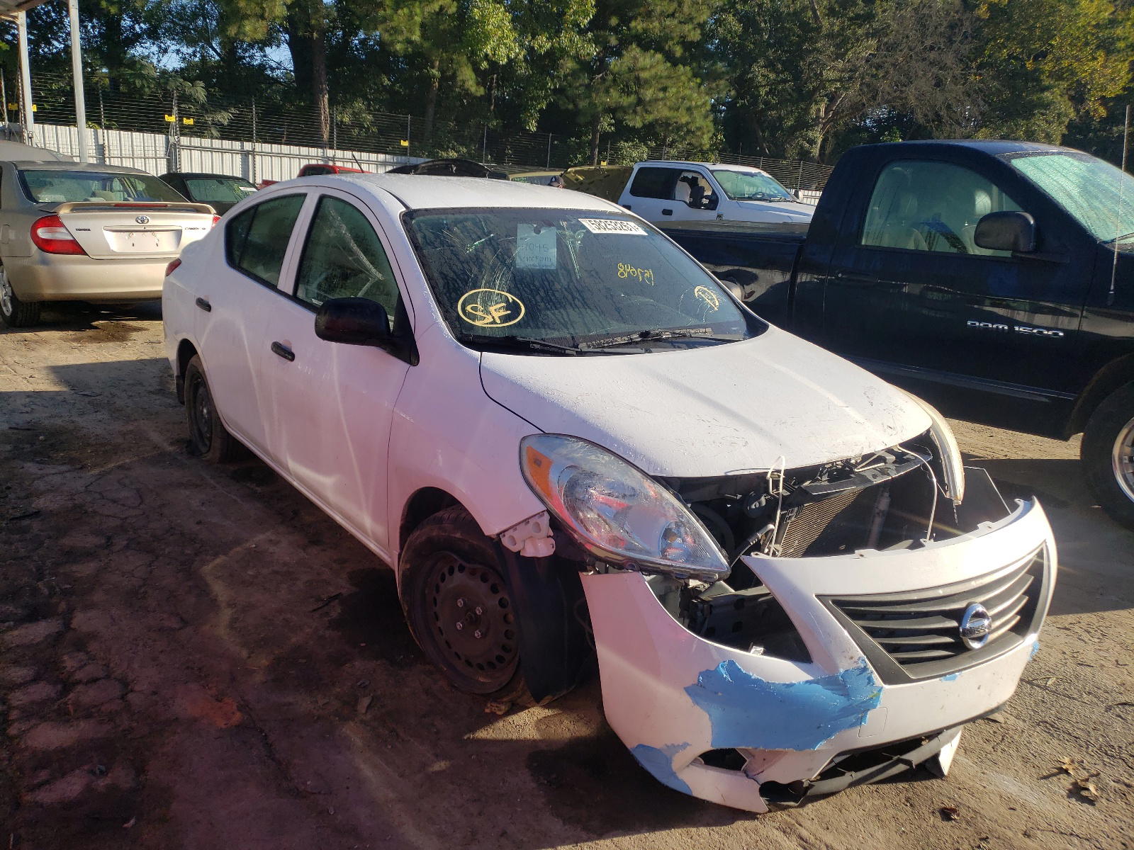 NISSAN VERSA S 2012 with VIN 3N1CN7AP4CL914149 - Photo from auction