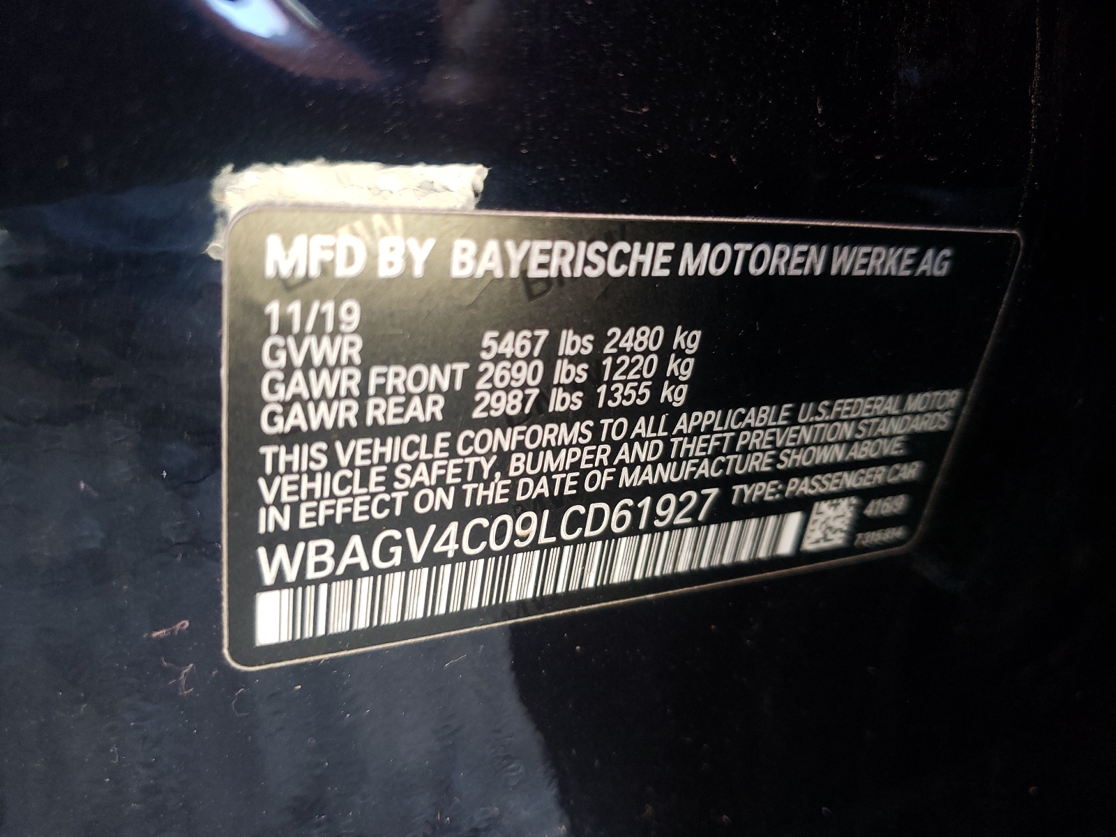 صورة رقم 10 من المزاد - 2020 BMW 840XI مع VIN WBAGV4C09LCD61927