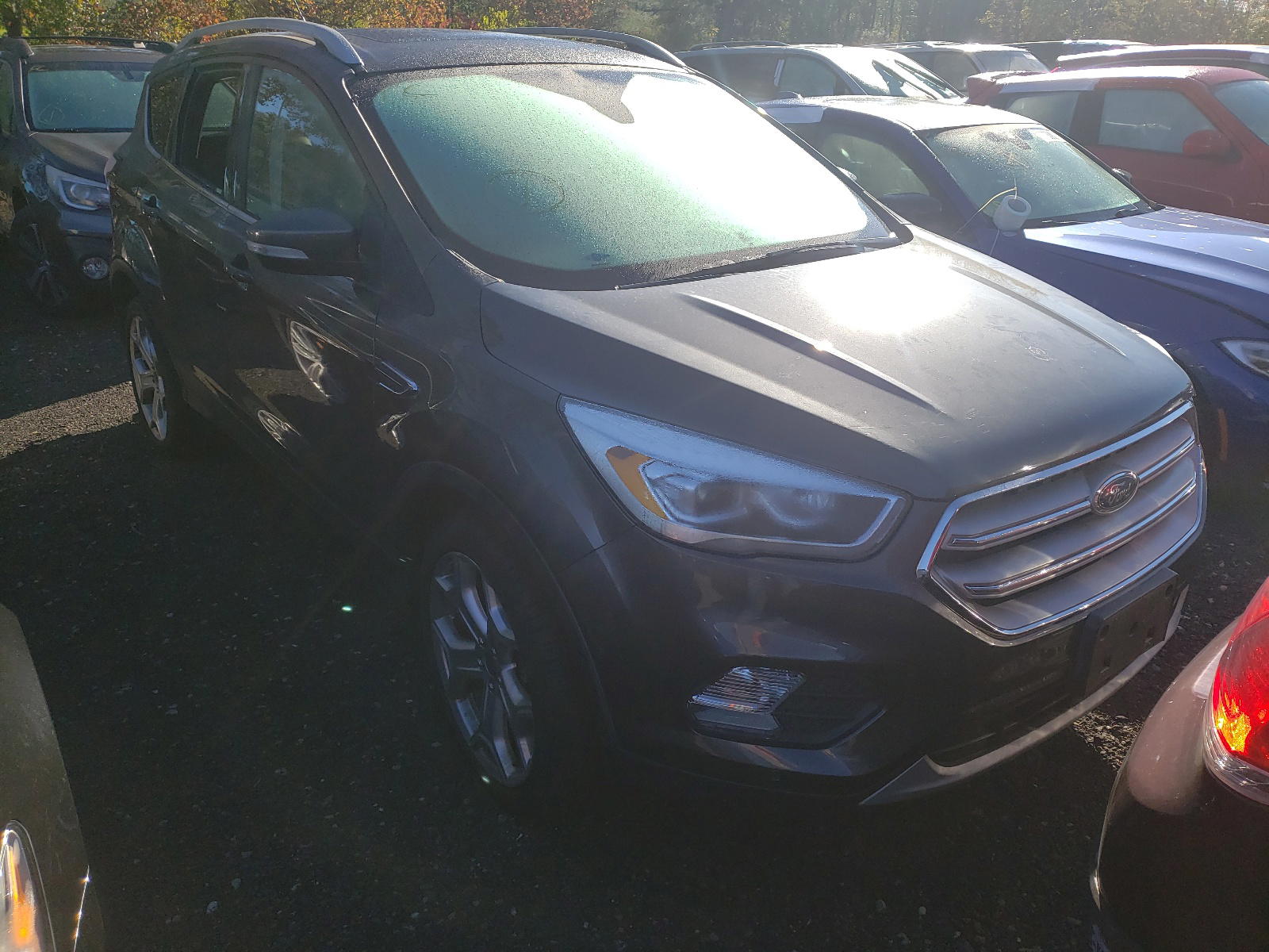 FORD ESCAPE TIT 2018 with VIN 1FMCU9J97JUC83683 - Photo from auction