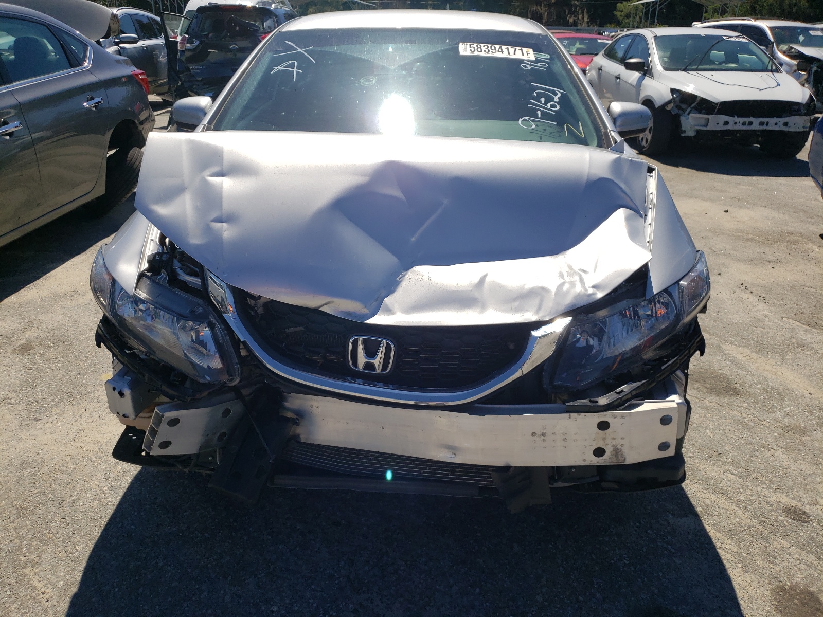 Photo 9 from auction – 2014 HONDA CIVIC LX with VIN 19XFB2F56EE049690
