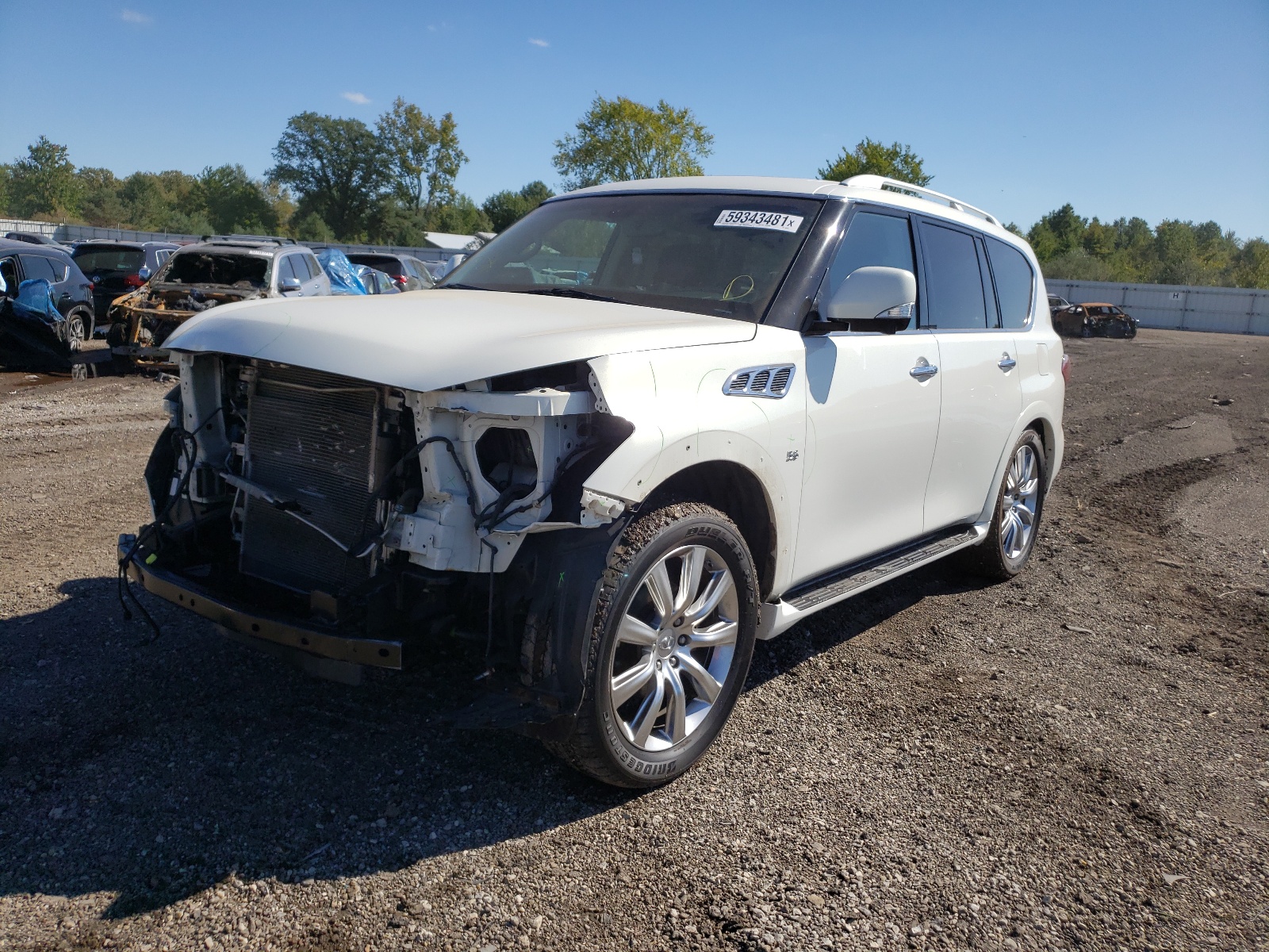 Photo 2 from auction – 2014 INFINITI QX80 with VIN JN8AZ2NE1E9062525