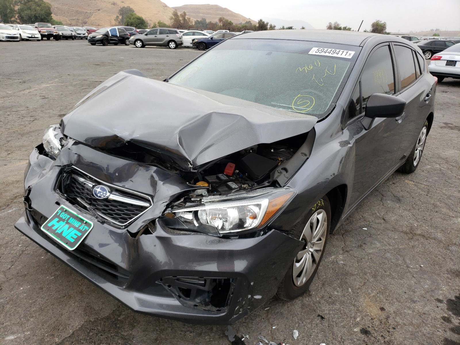 Photo 2 from auction – 2019 SUBARU IMPREZA with VIN 4S3GTAA67K3726261