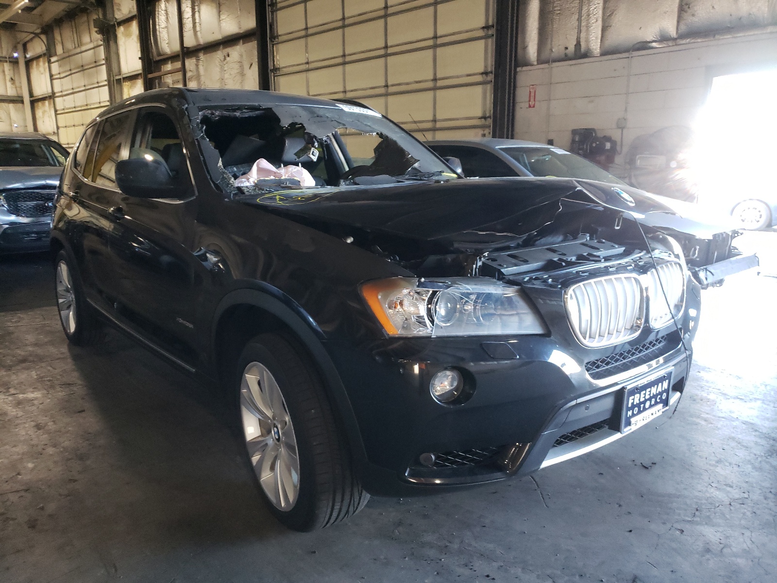 BMW X3 XDRIVE3 2012 with VIN 5UXWX7C52CL737191 - Photo from auction