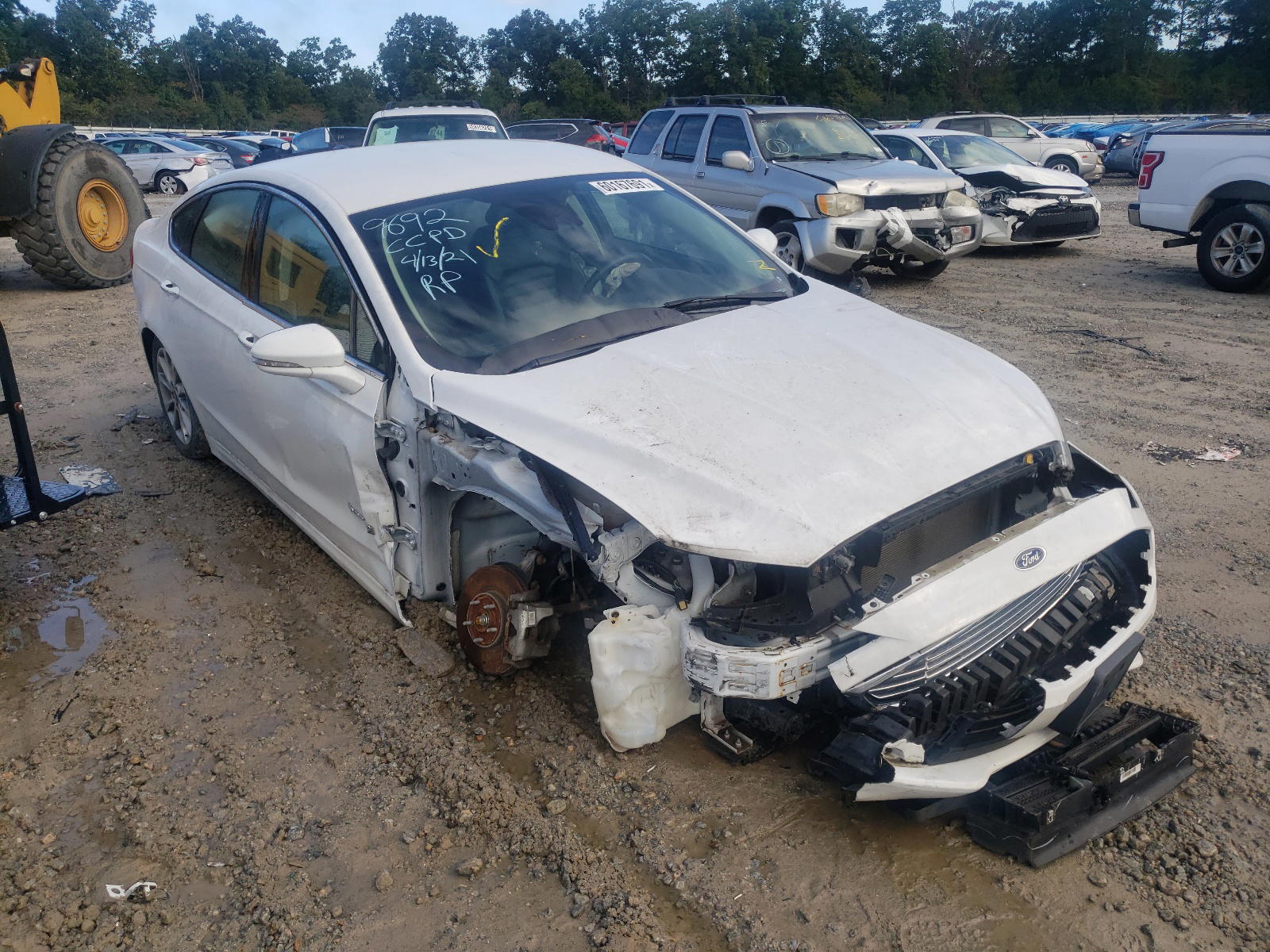 FORD FUSION SE 2017 with VIN 3FA6P0LU8HR409692 - Photo from auction