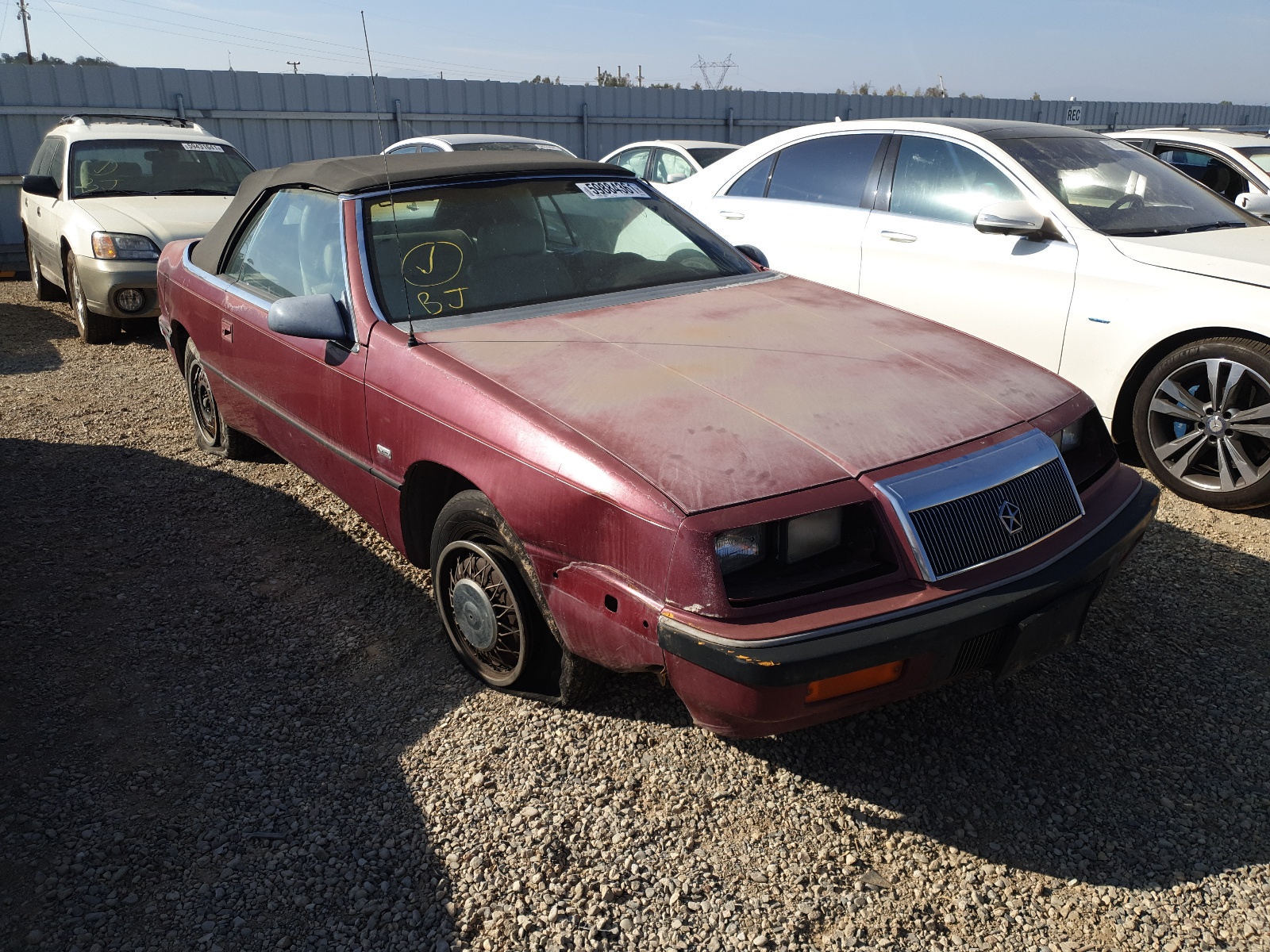 Photo 1 from auction – 1991 CHRYSLER LEBARON with VIN 1C3XJ4532MG121880