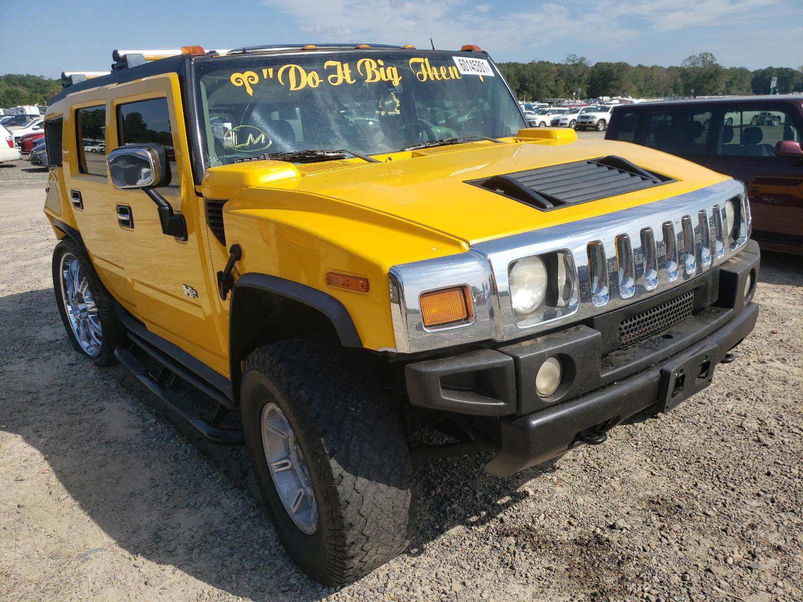 HUMMER H2 2003 with VIN 5GRGN23U93H142054 - Photo from auction