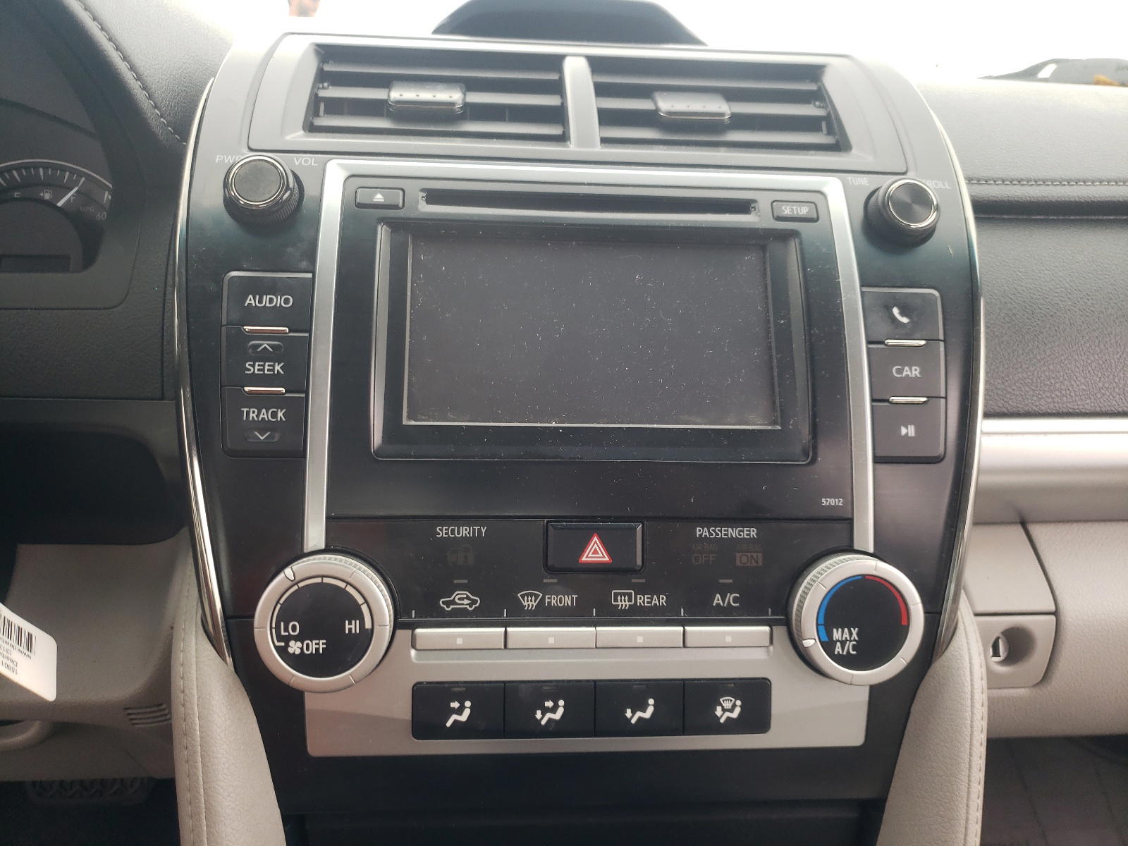 Photo 9 from auction – 2012 TOYOTA CAMRY BASE with VIN 4T1BF1FKXCU034896