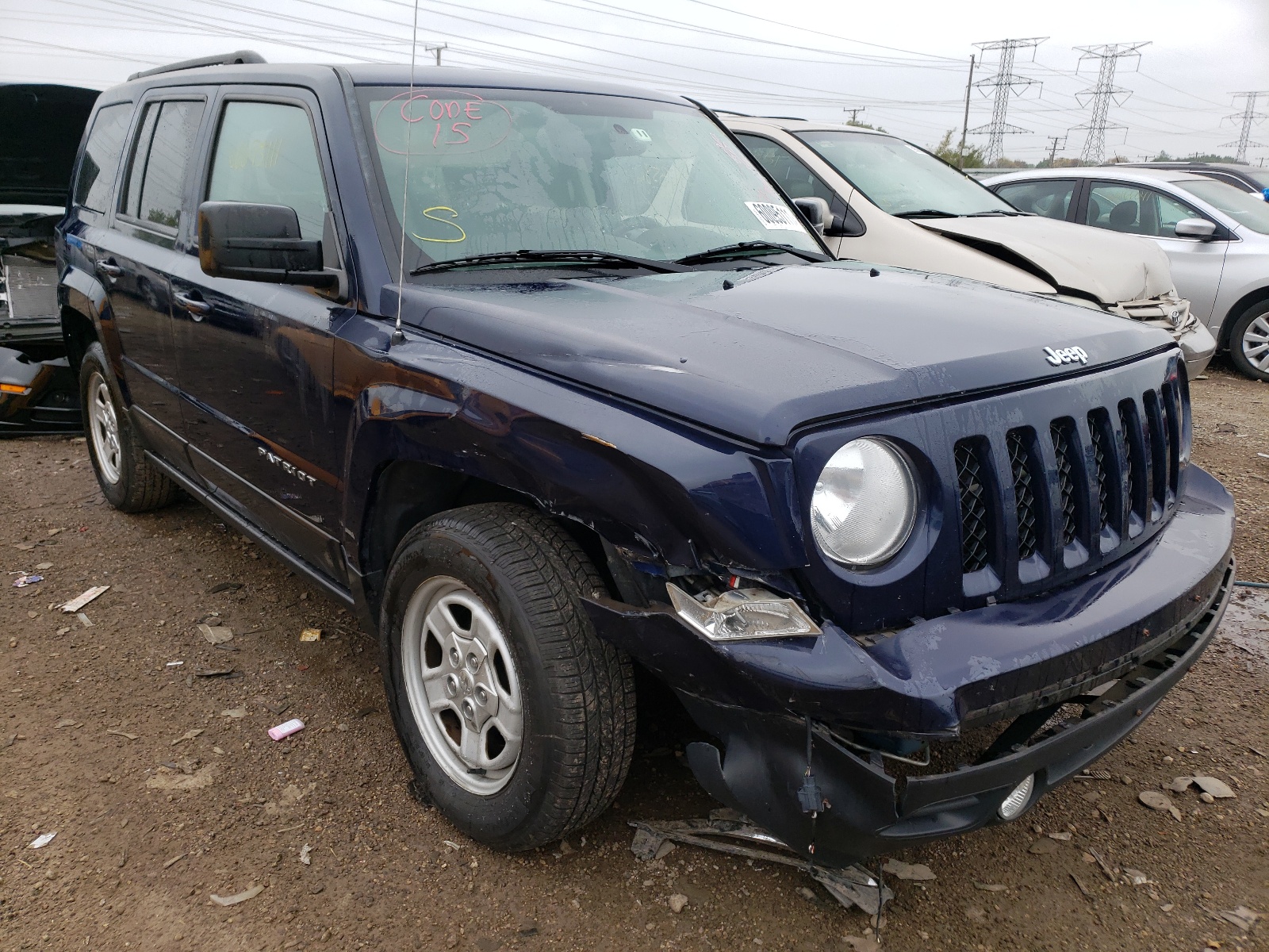 Photo 1 from auction – 2014 JEEP PATRIOT SP with VIN 1C4NJPBA2ED723057