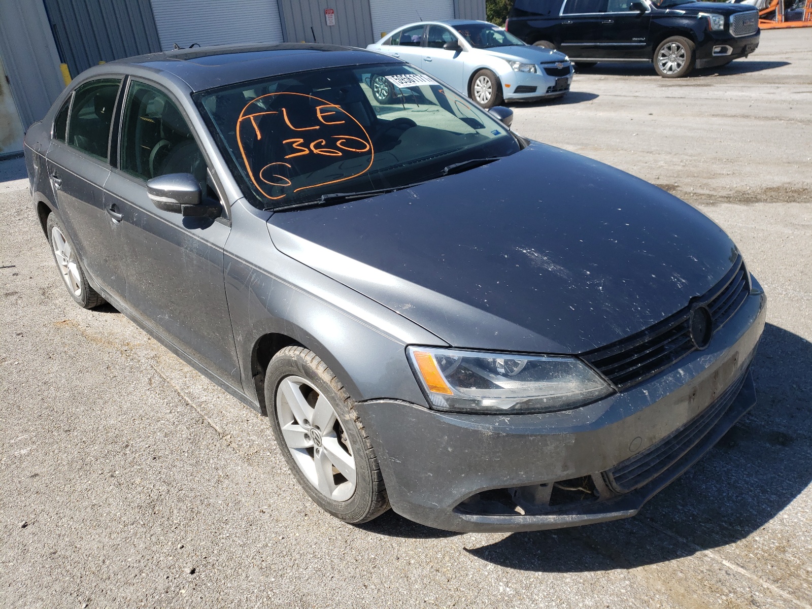 VOLKSWAGEN JETTA TDI 2012 with VIN 3VWLL7AJ5CM394243 - Photo from auction