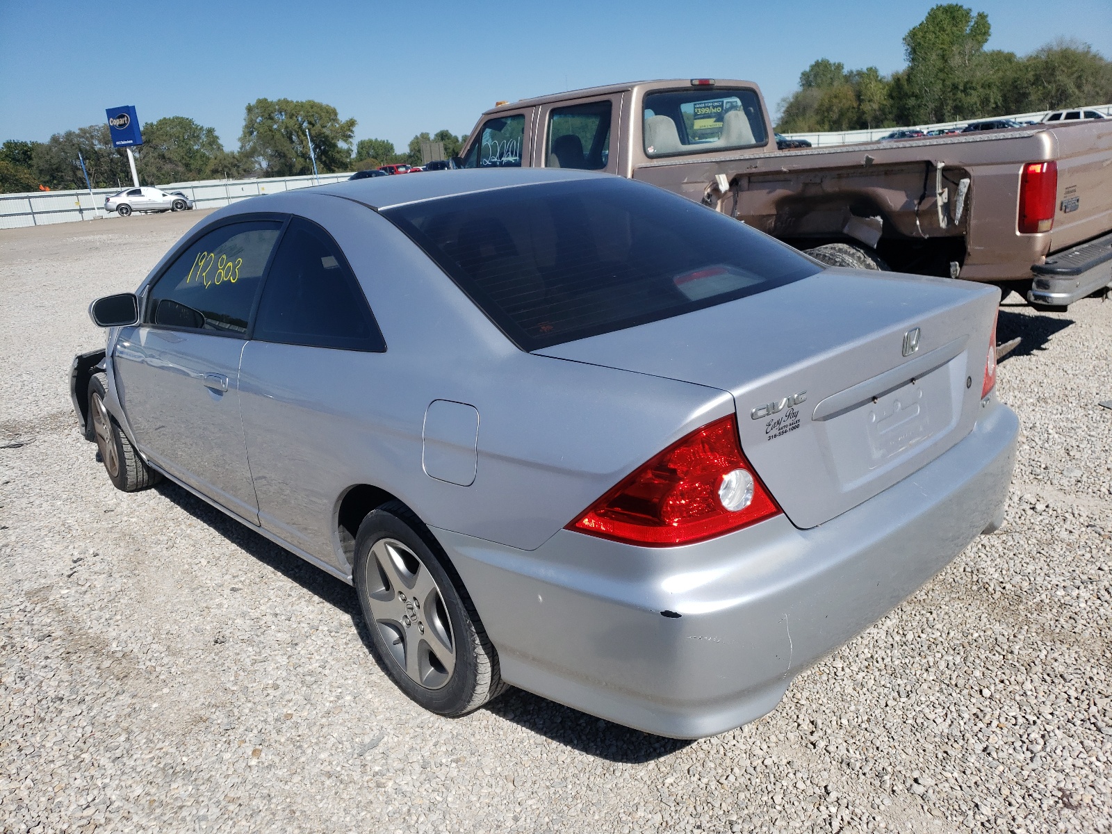 Photo 3 from auction – 2004 HONDA CIVIC EX with VIN 1HGEM22944L030089